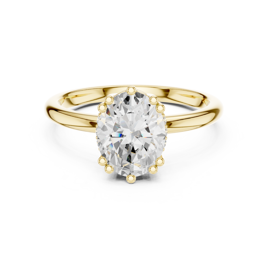 Luxury diamond stud earrings featuring brilliant-cut stones.