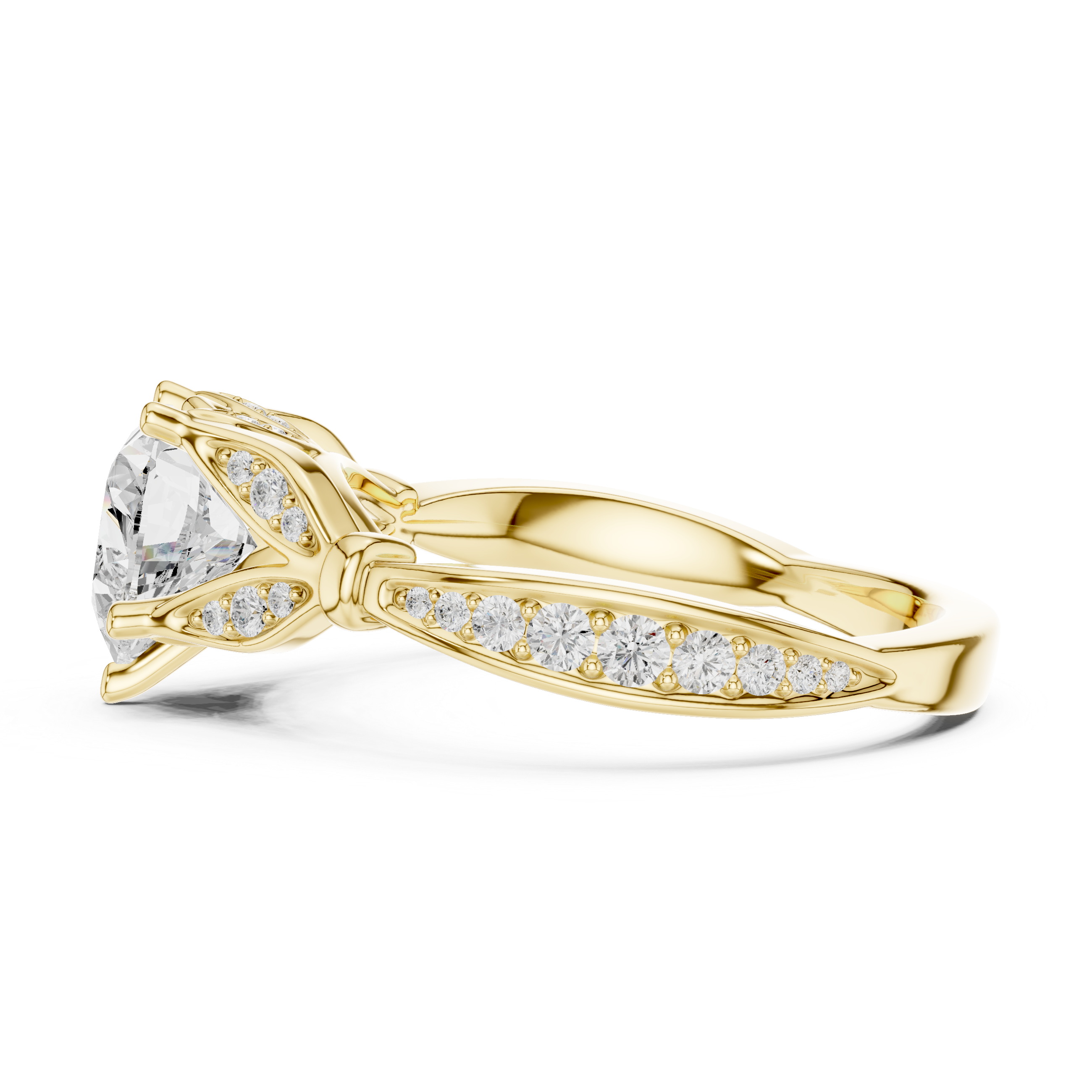 Stylish multi-band ring featuring layered metal structure.