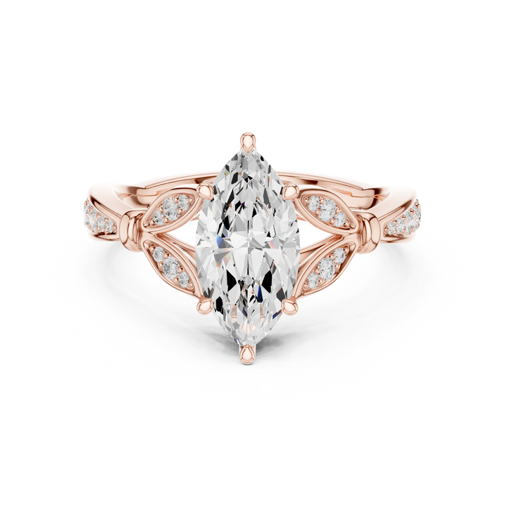 Luxury designer ring featuring artistic sculptural appearance.