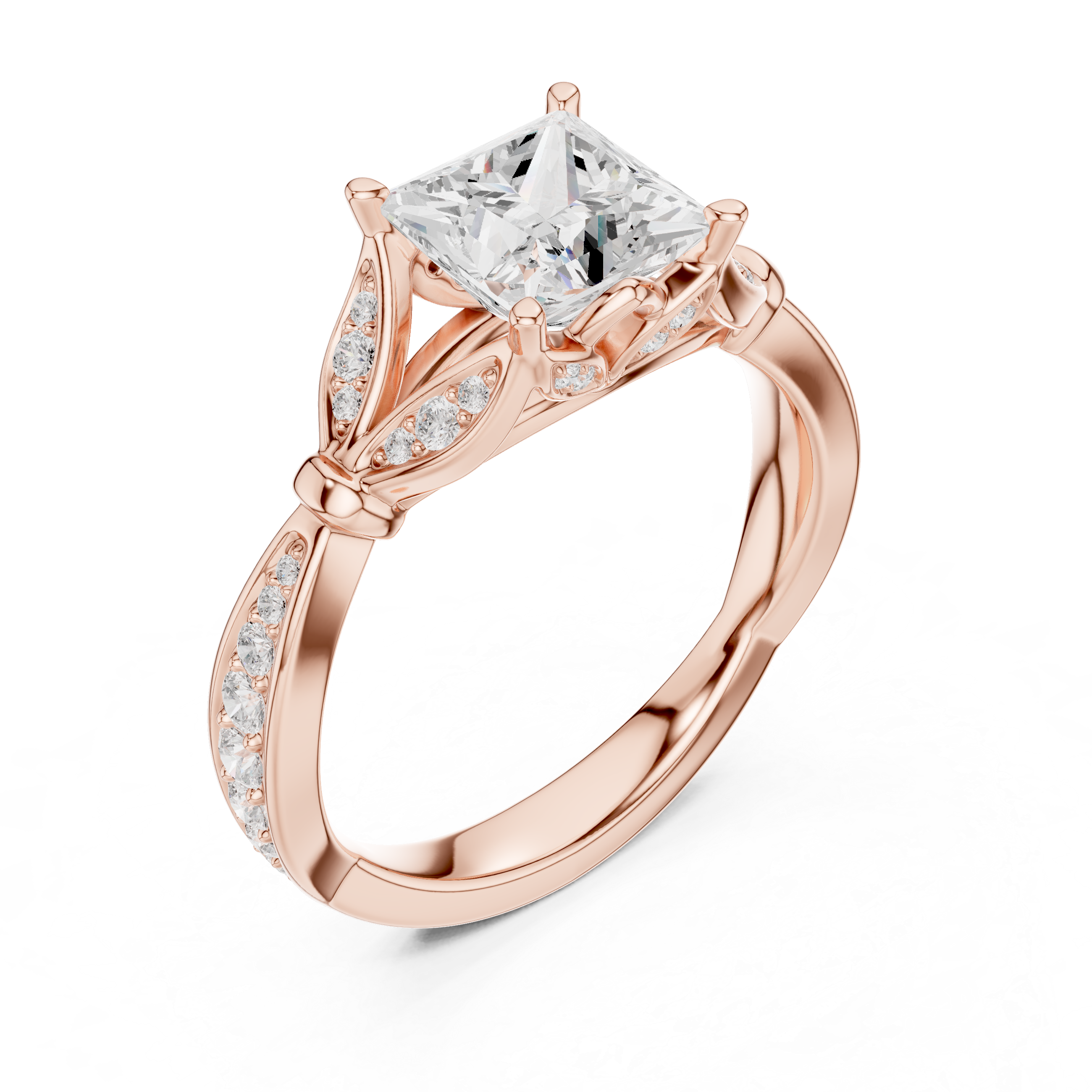 Elegant stackable ring set featuring multiple slim bands.