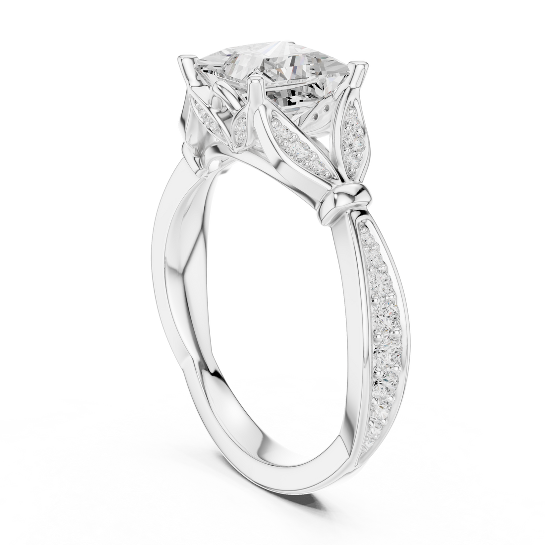 Classic eternity band featuring continuous diamond circle.