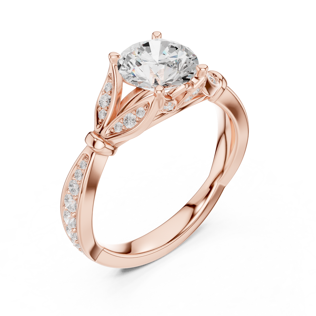 Stylish marquise diamond ring with elongated shape and delicate prong setting.
