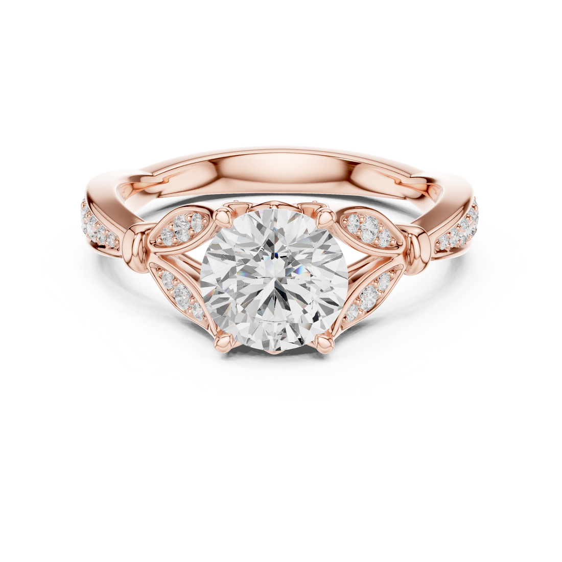 Elegant princess-cut diamond engagement ring with brilliant center stone and slim polished gold band.