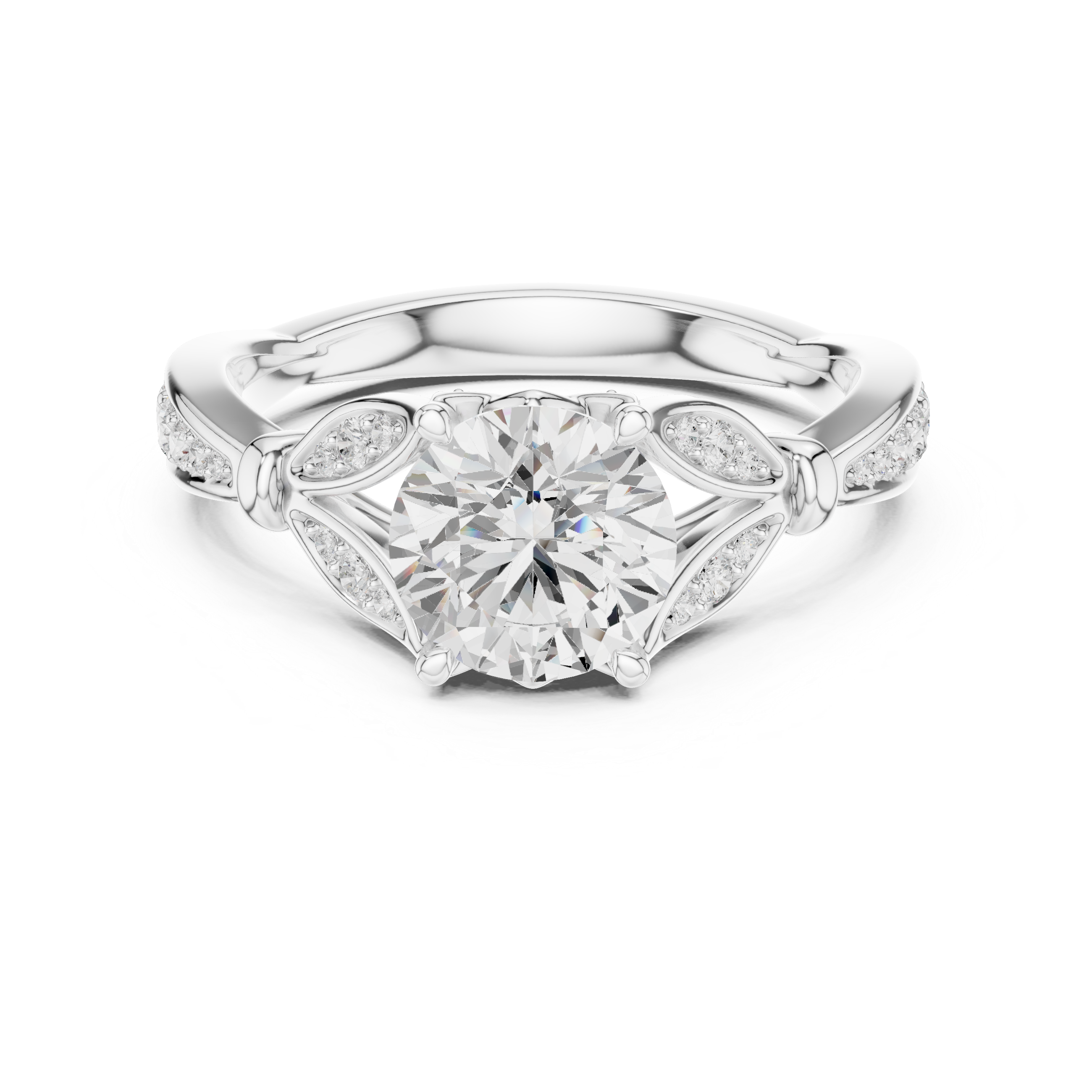 Stylish knot design ring symbolizing love and unity with polished finish.