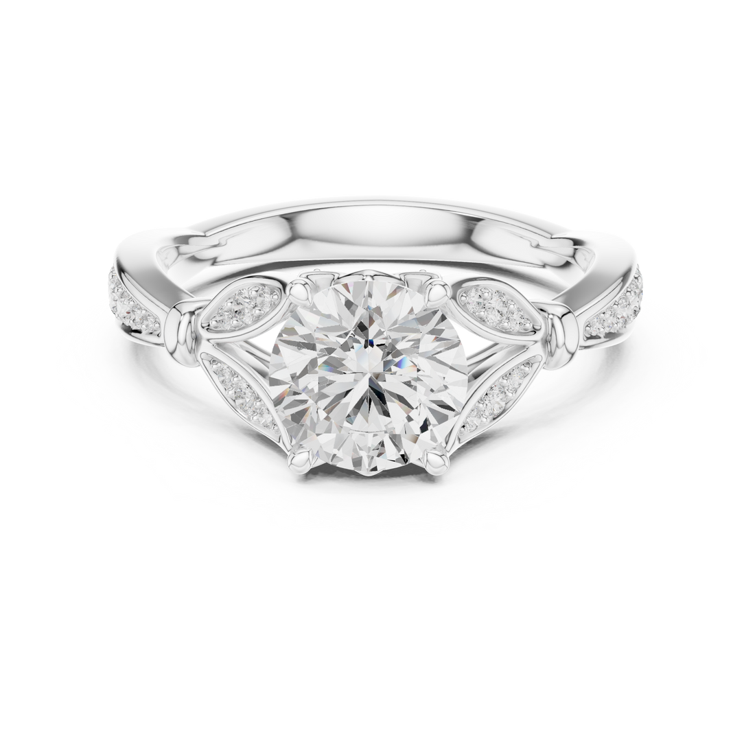 Stylish knot design ring symbolizing love and unity with polished finish.