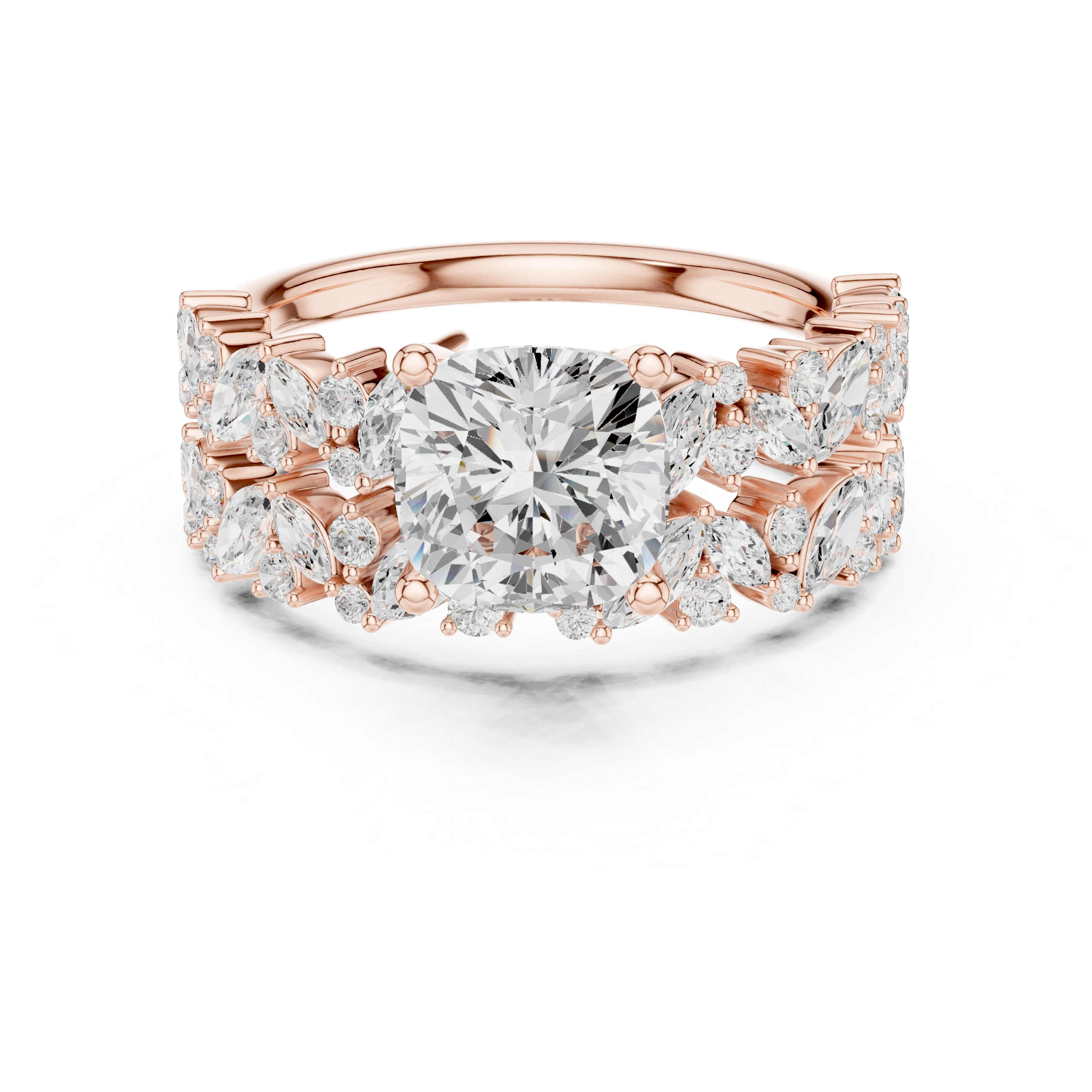 Designer diamond link bracelet with sparkling stone accents.
