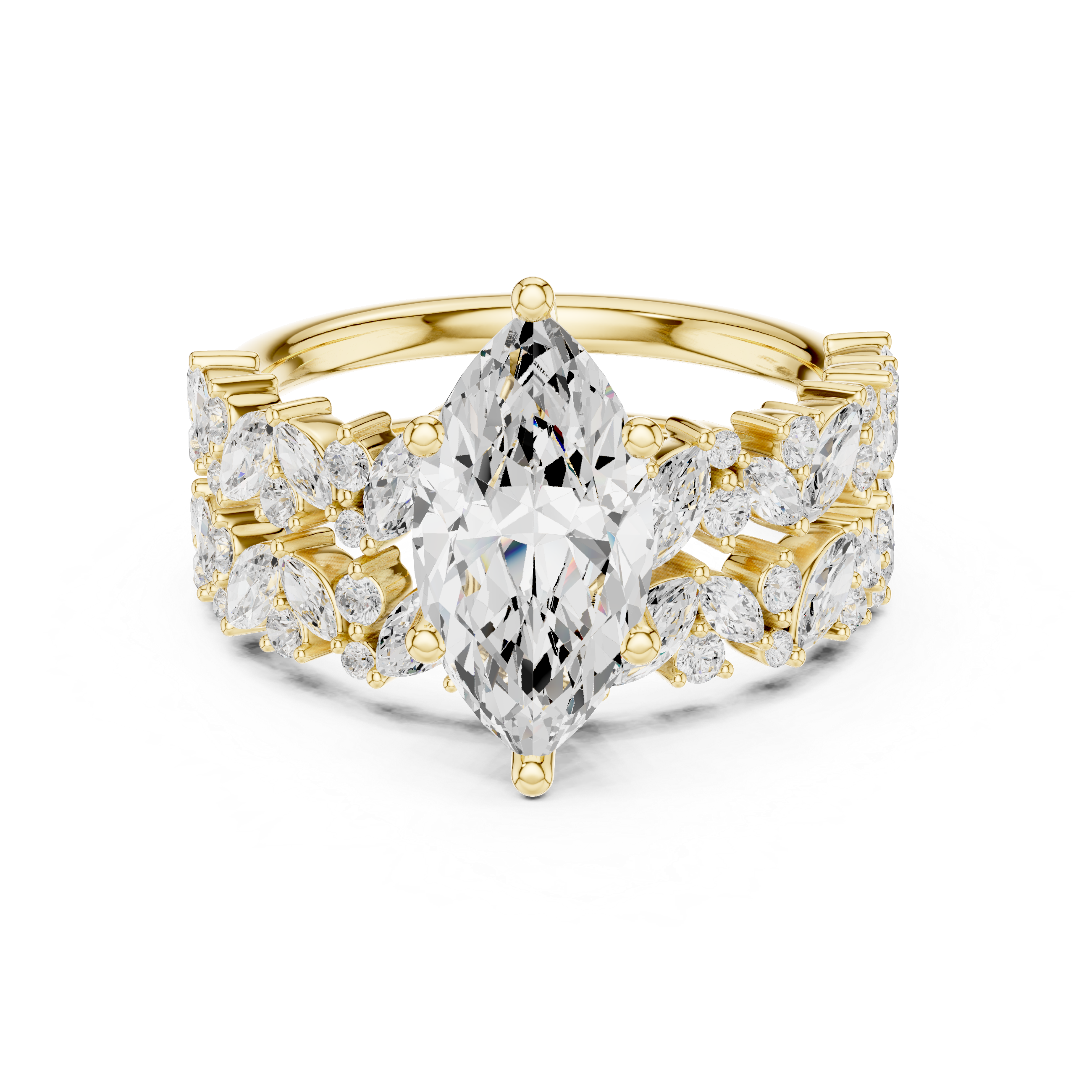 Luxury diamond anklet featuring sparkling stones in continuous row.
