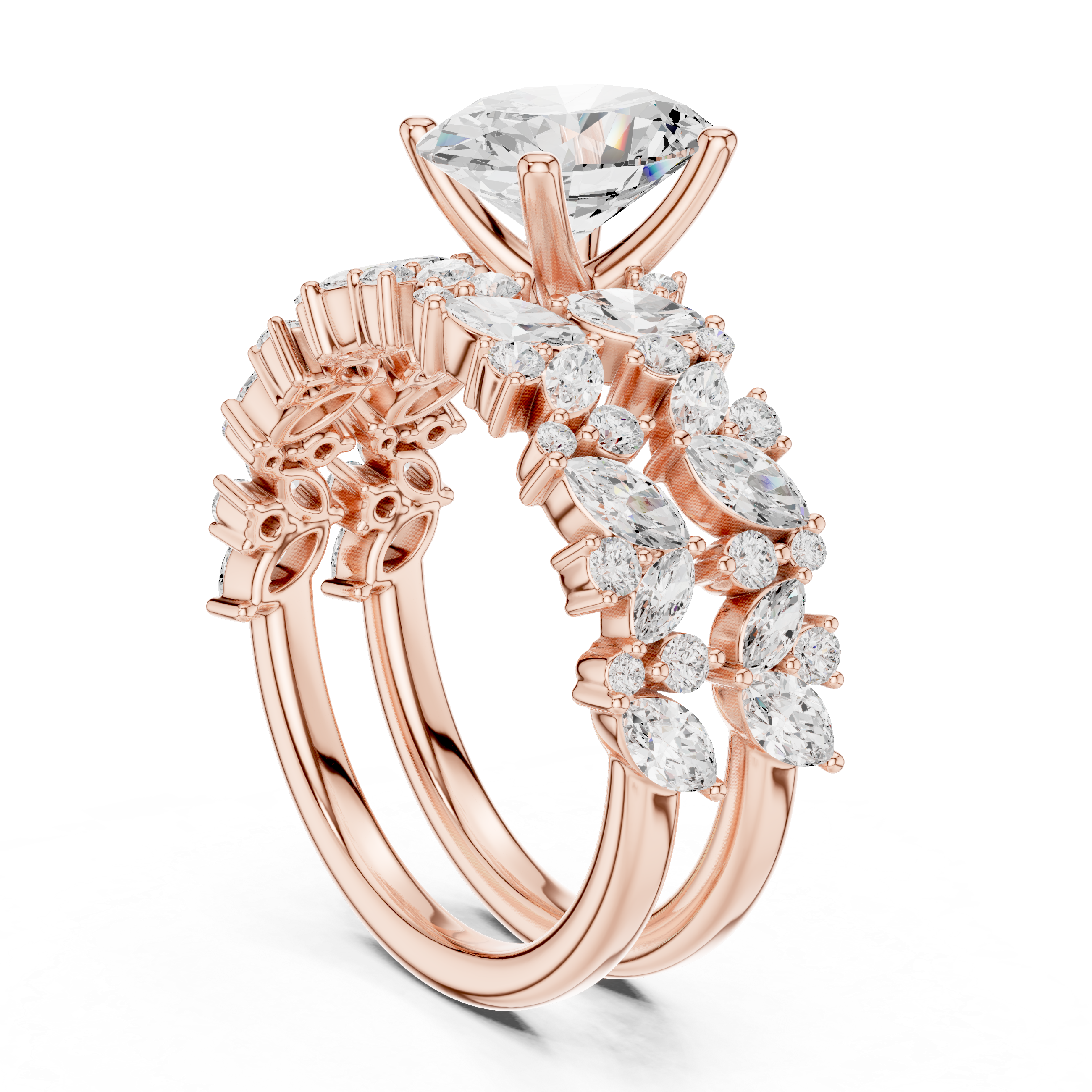 Traditional gold toe ring featuring engraved floral patterns.