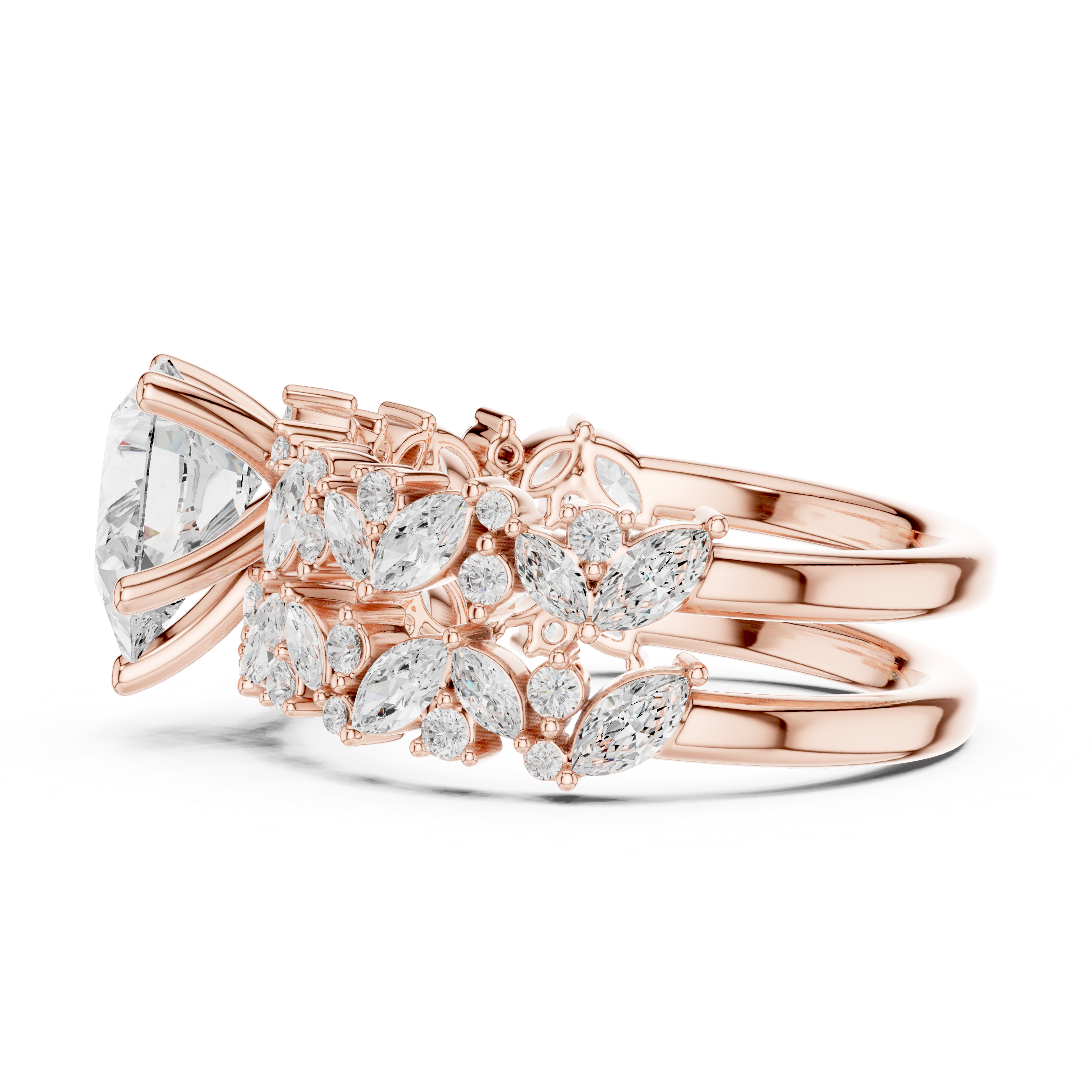 Designer baby ring featuring adjustable band and smooth edges.