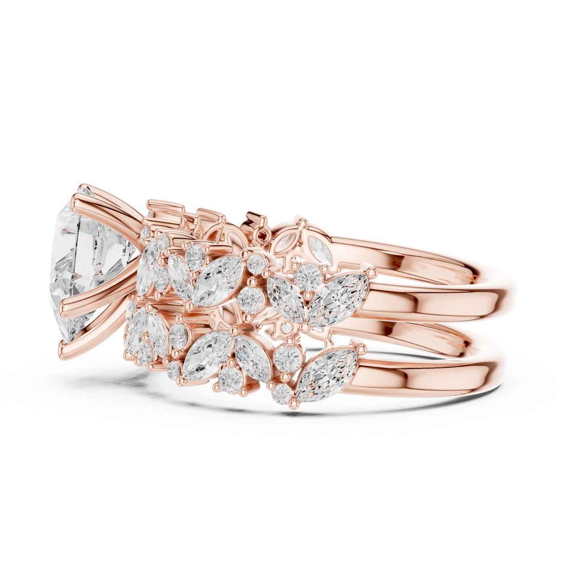 Designer baby ring featuring adjustable band and smooth edges.