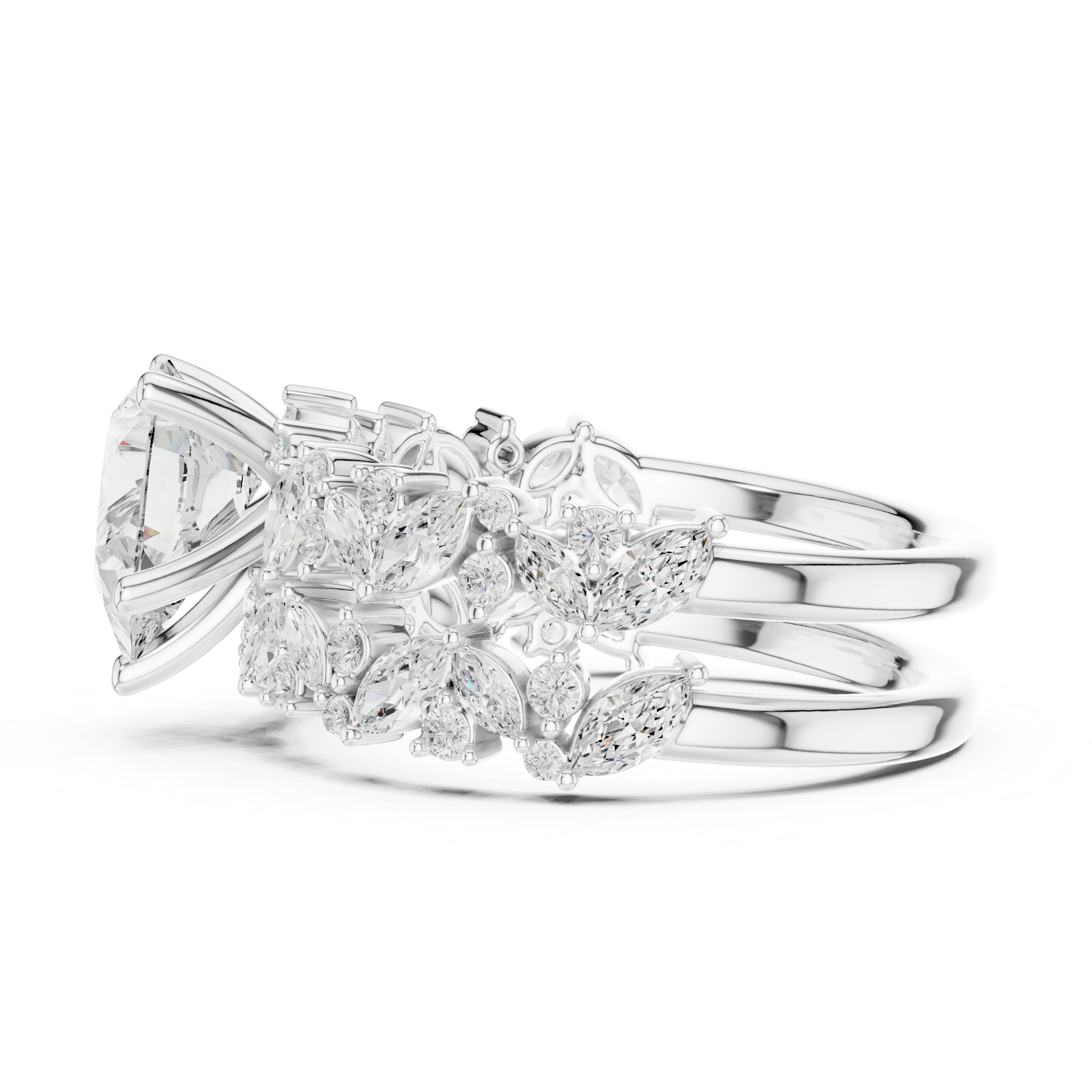 Elegant gemstone cocktail ring featuring oversized colorful stone centerpiece.
