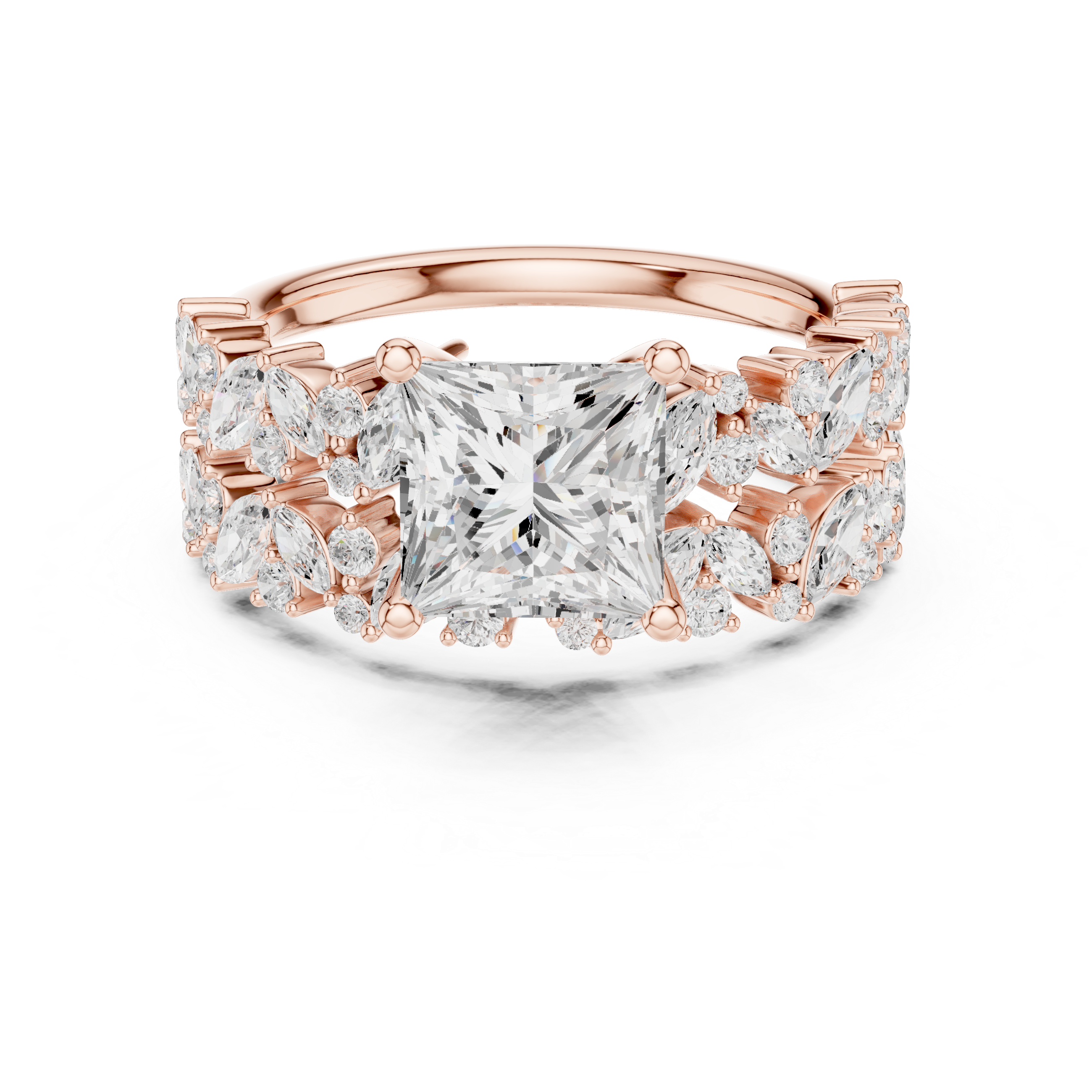 Luxury designer ring featuring artistic sculptural appearance.