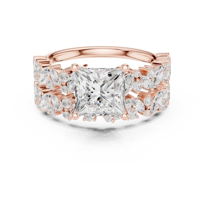 Luxury designer ring featuring artistic sculptural appearance.