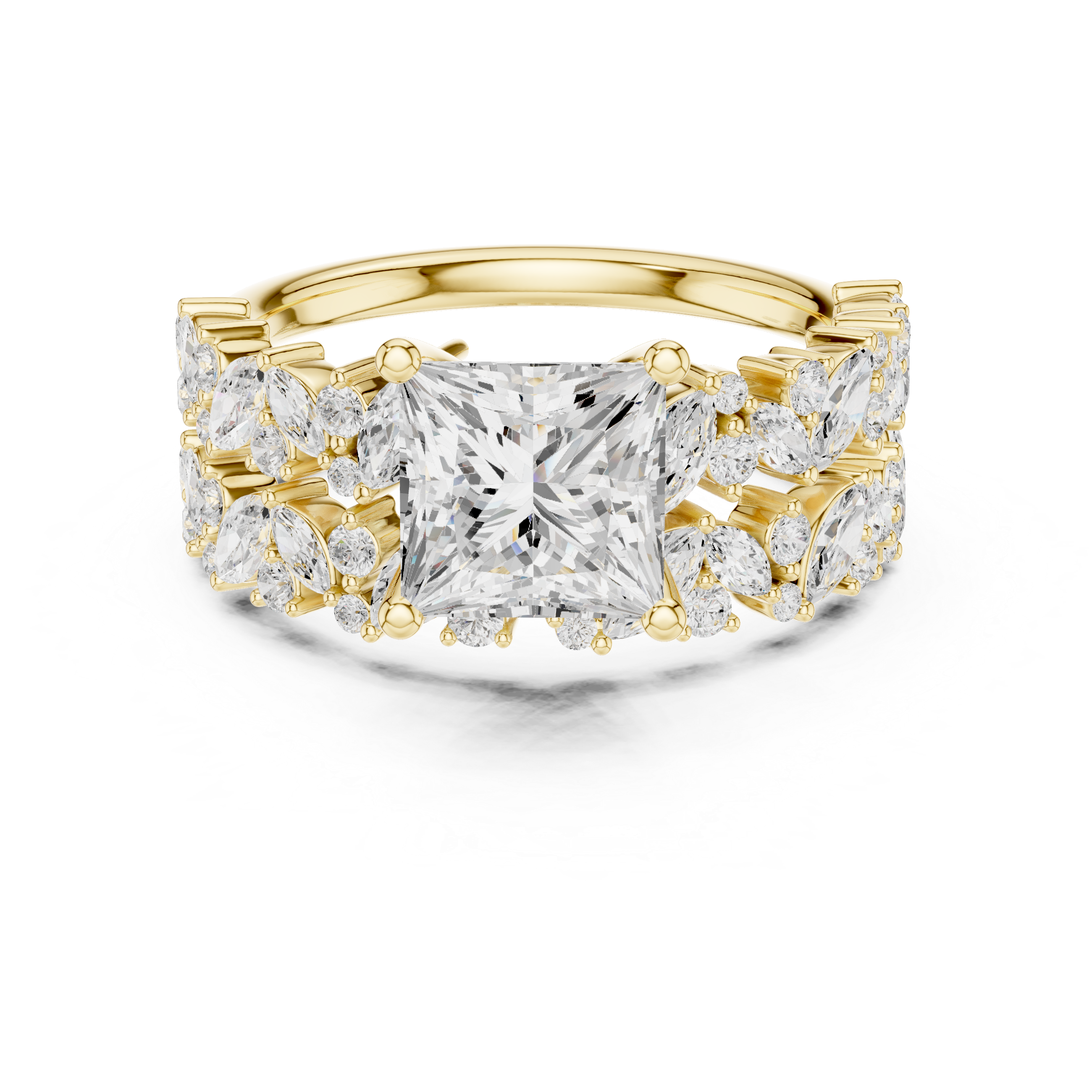 Elegant tennis bracelet featuring uniform diamond pattern.