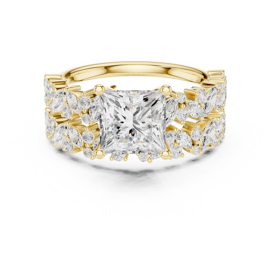 Elegant tennis bracelet featuring uniform diamond pattern.