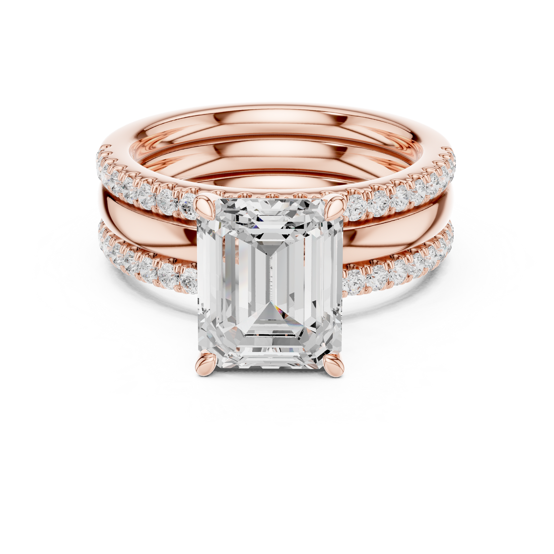 Modern diamond pendant featuring minimalist design.