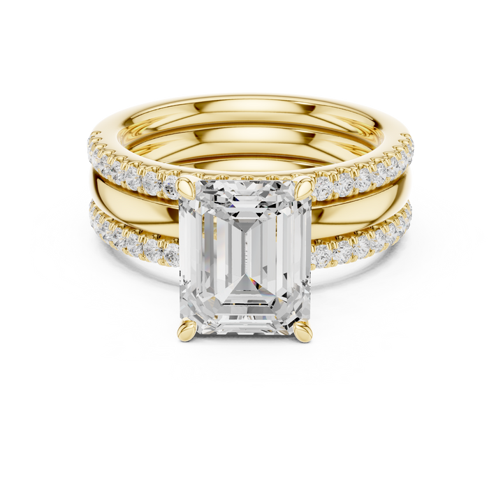 Luxury diamond stud earrings featuring brilliant-cut stones.