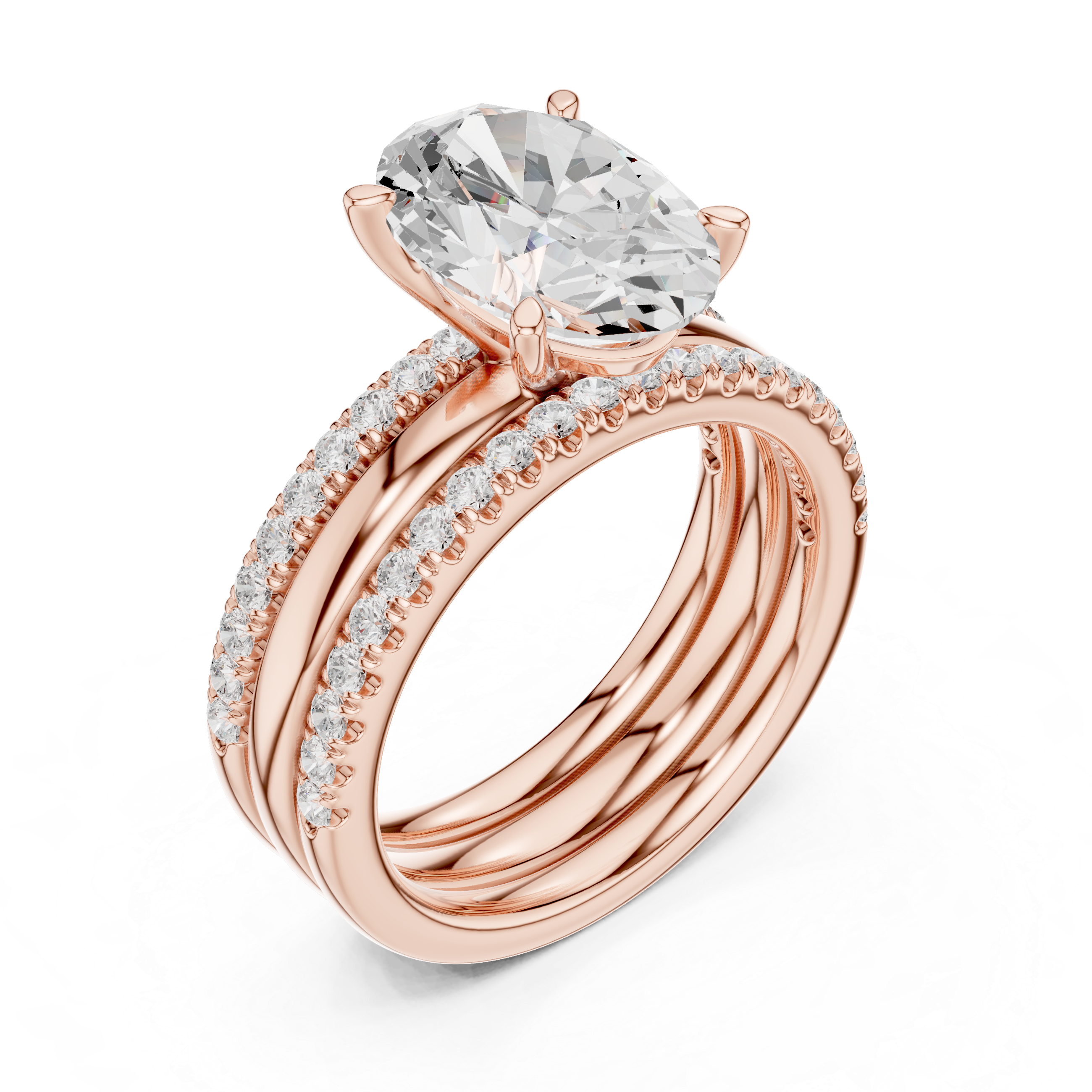 Stylish marquise diamond ring with elongated shape and delicate prong setting.