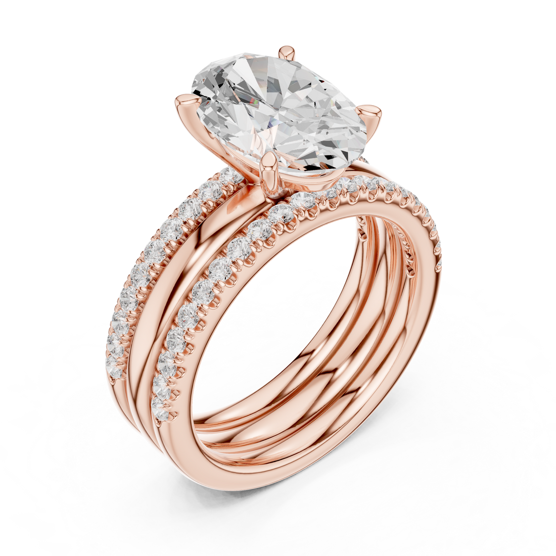 Stylish marquise diamond ring with elongated shape and delicate prong setting.