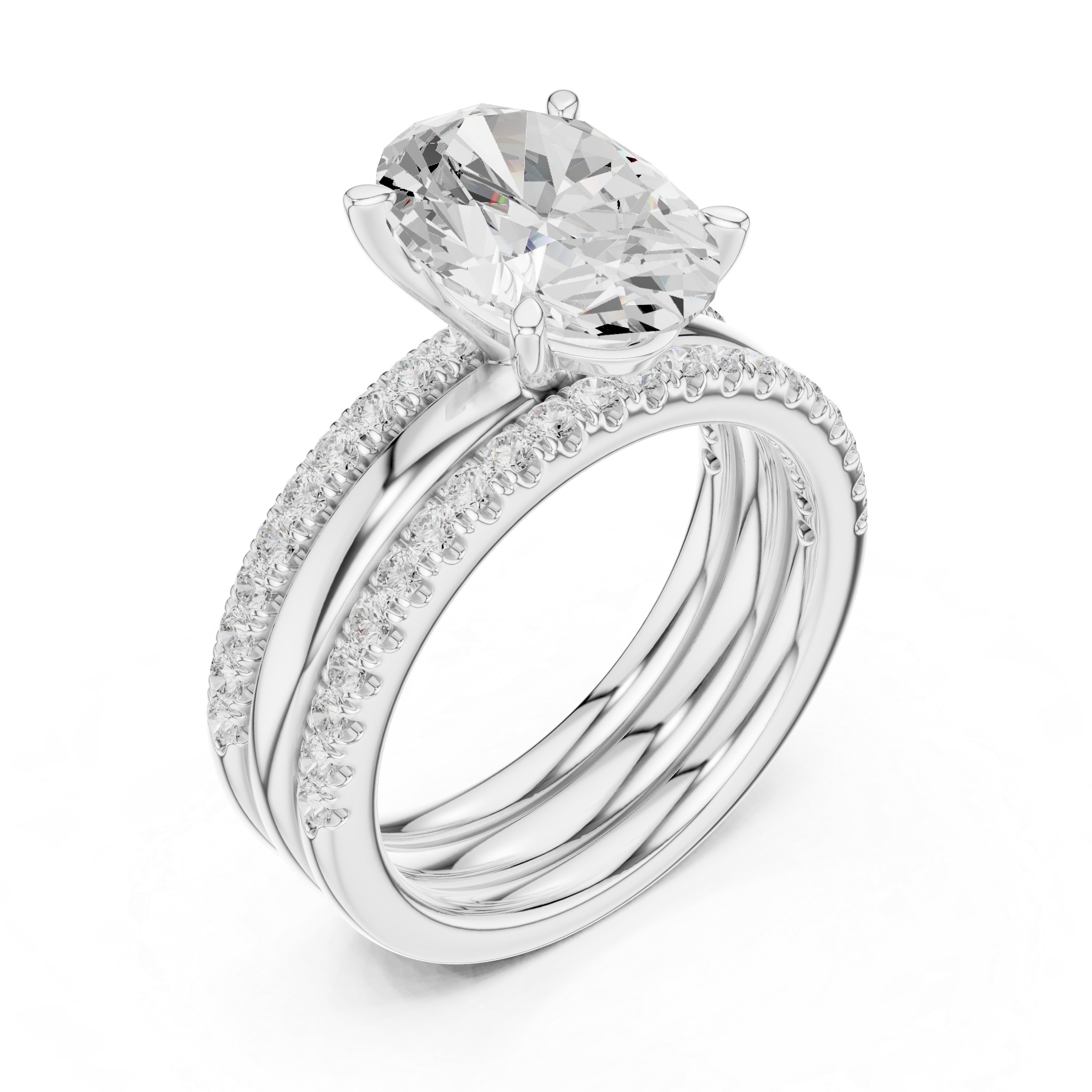 Luxury cluster diamond ring featuring multiple small stones forming dazzling centerpiece.