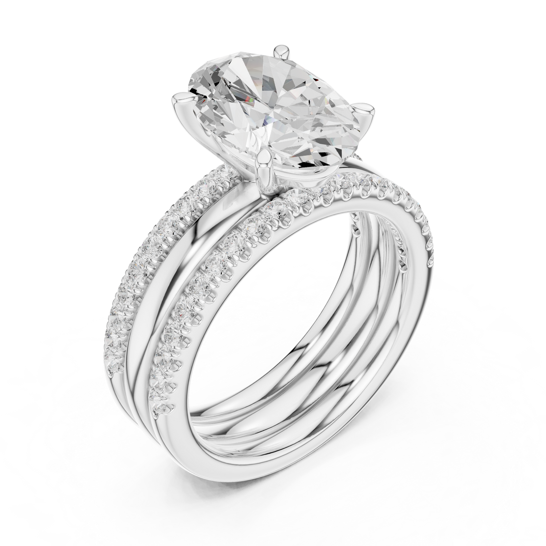 Luxury cluster diamond ring featuring multiple small stones forming dazzling centerpiece.