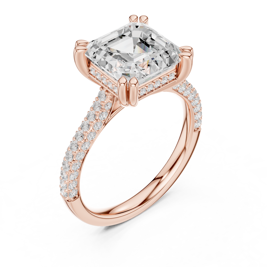 Elegant nose pin featuring tiny solitaire diamond in sleek gold mount.