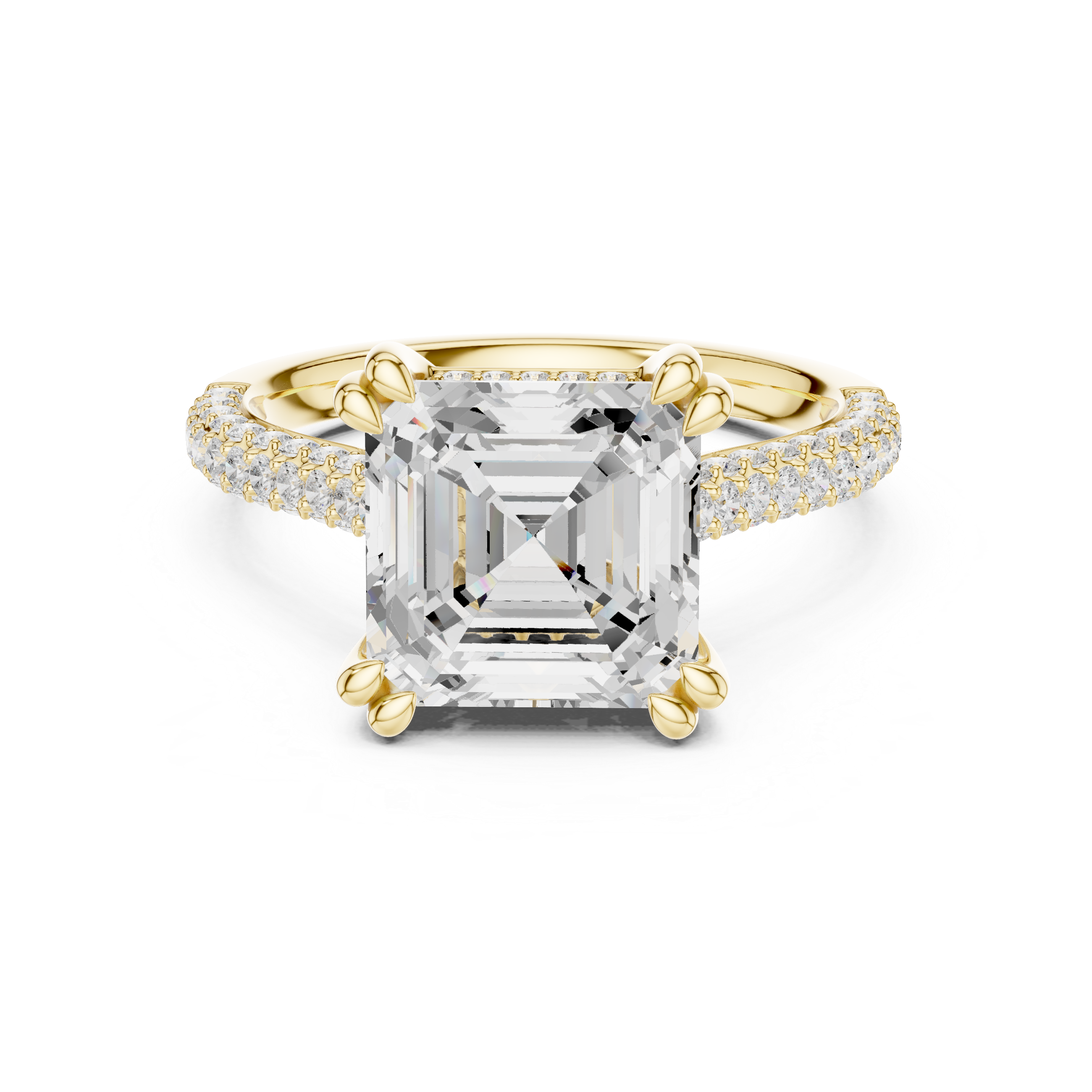Luxury diamond anklet featuring sparkling stones in continuous row.