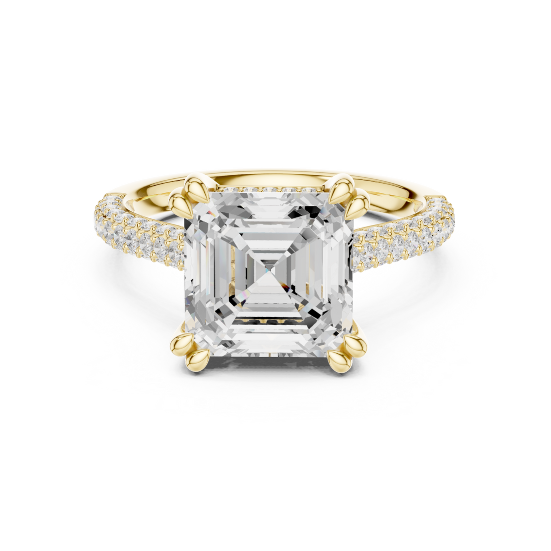 Luxury diamond anklet featuring sparkling stones in continuous row.