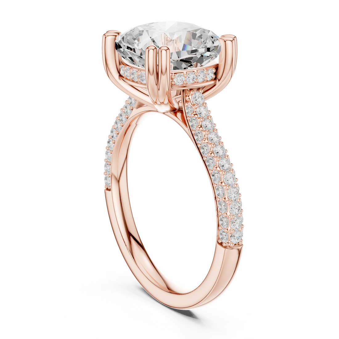 Traditional gold toe ring featuring engraved floral patterns.