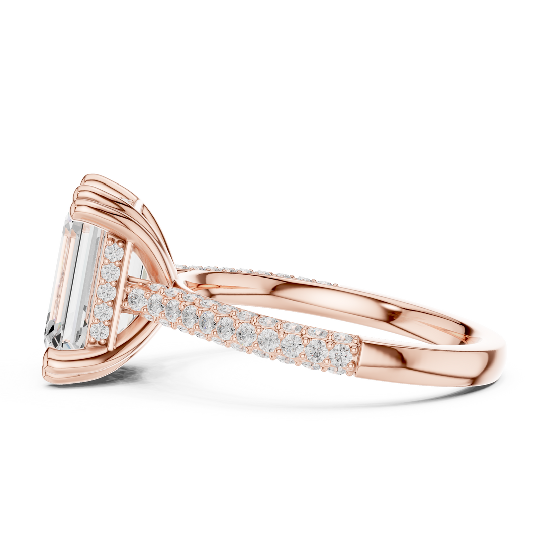 Designer baby ring featuring adjustable band and smooth edges.