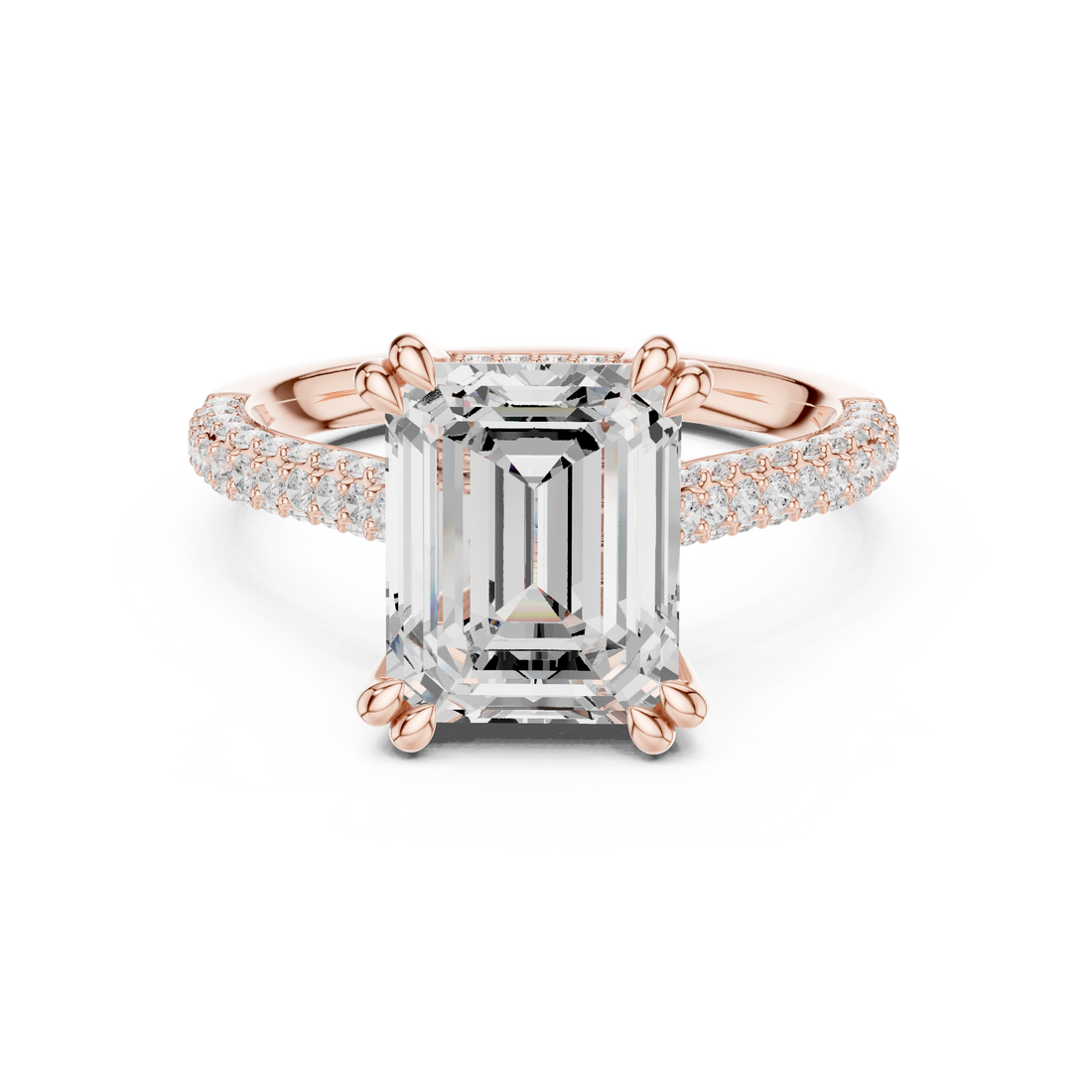 Designer men's gemstone ring featuring bold rectangular stone centerpiece.