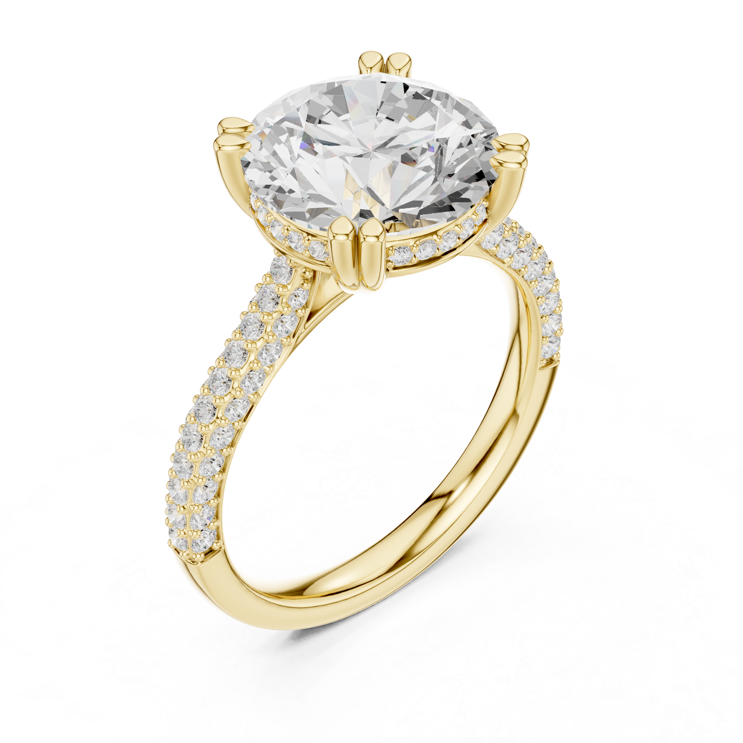 Sparkling featuring intricate diamond detail and fine finish