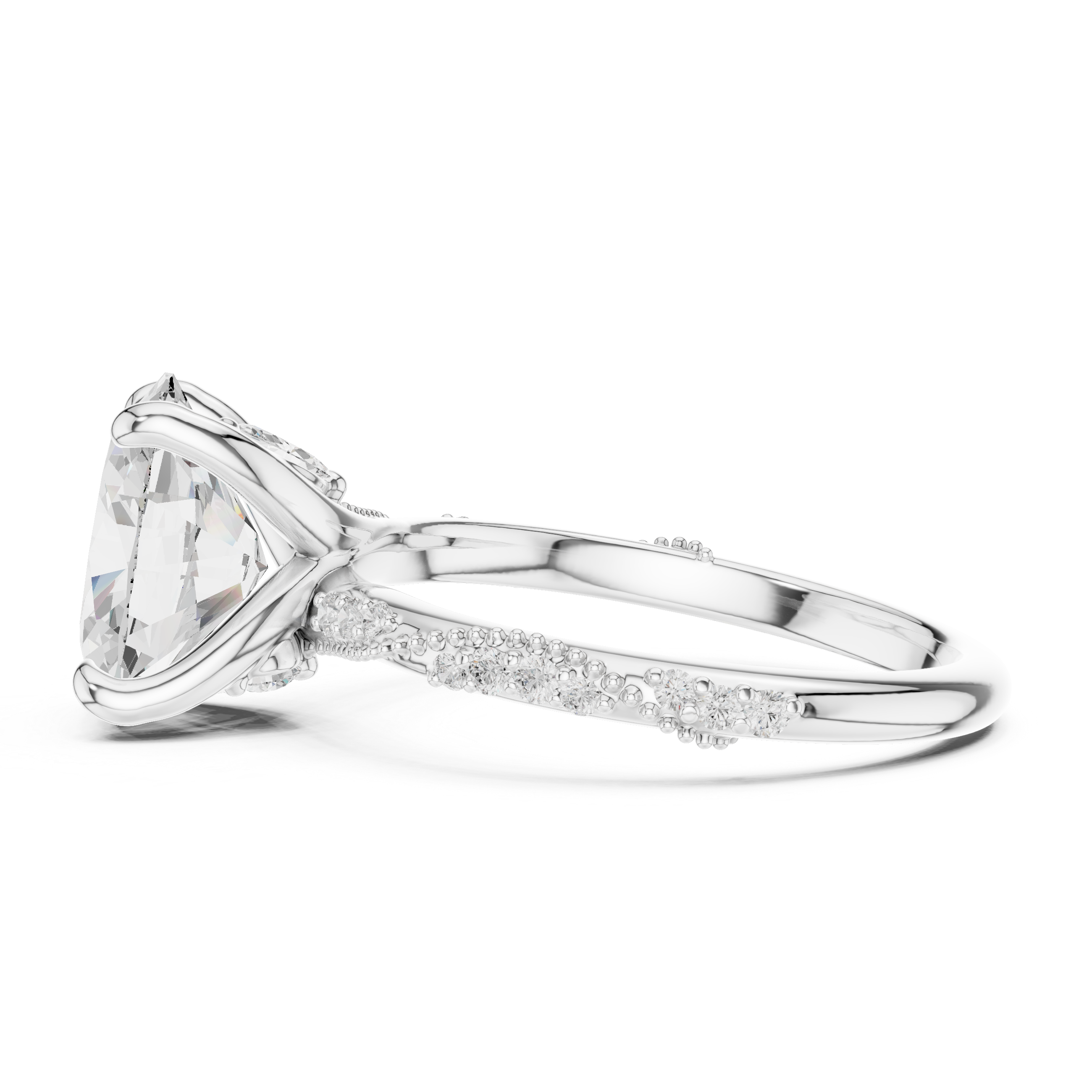 Elegant Round Cut Diamond Solitaire Pendant Necklace in Four Prong Setting handcrafted jewelry for a sophisticated luxury look