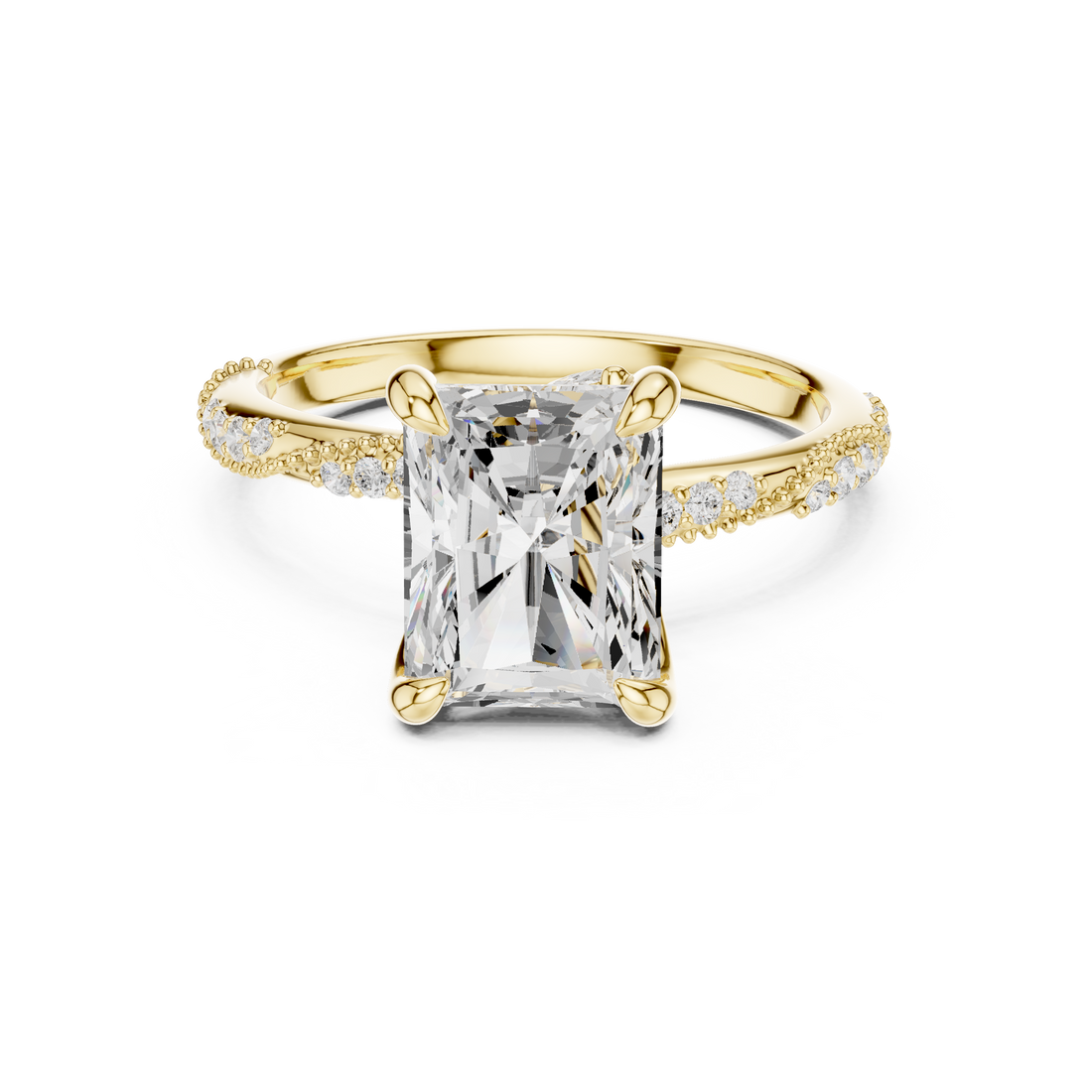 Elegant Round Cut Diamond Solitaire Pendant Necklace in Four Prong Setting handcrafted jewelry for a sophisticated luxury look