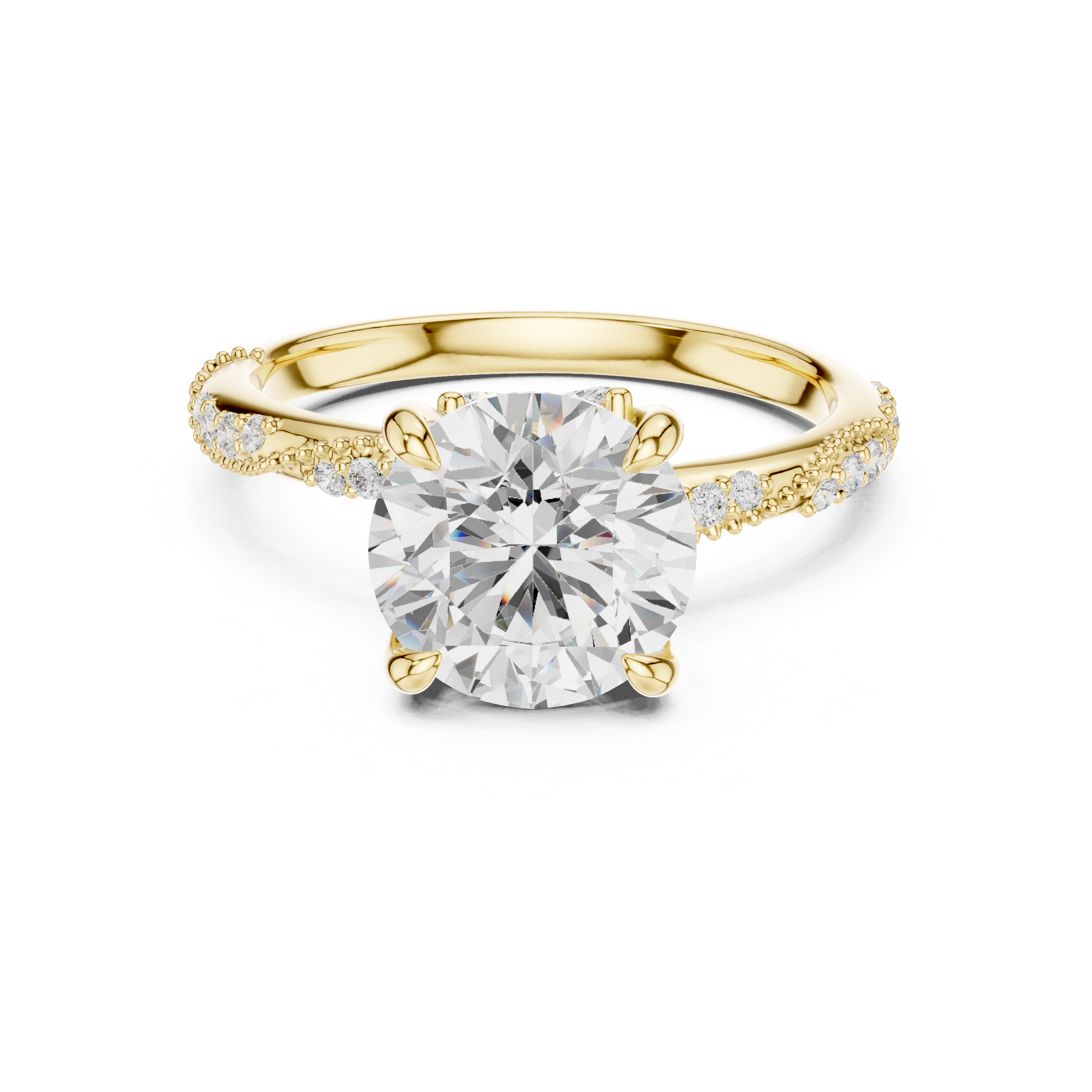 Luxury fashion Round Brilliant Cut Diamond Solitaire Pendant Necklace in Four Prong Setting curated for exclusive jewelry collections