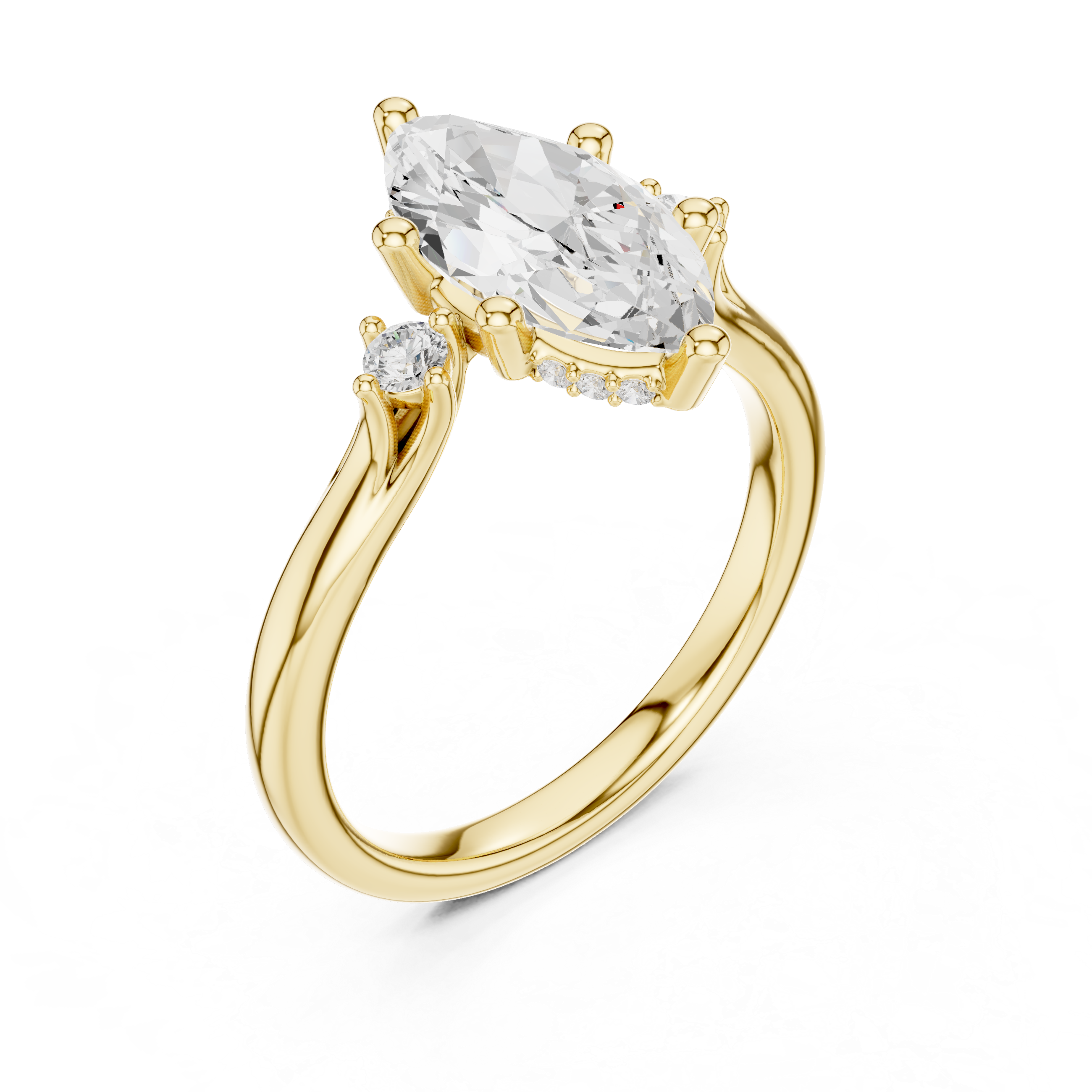 Elegant Round Cut Diamond Solitaire Pendant Necklace in Four Prong Setting handcrafted jewelry for a sophisticated luxury look