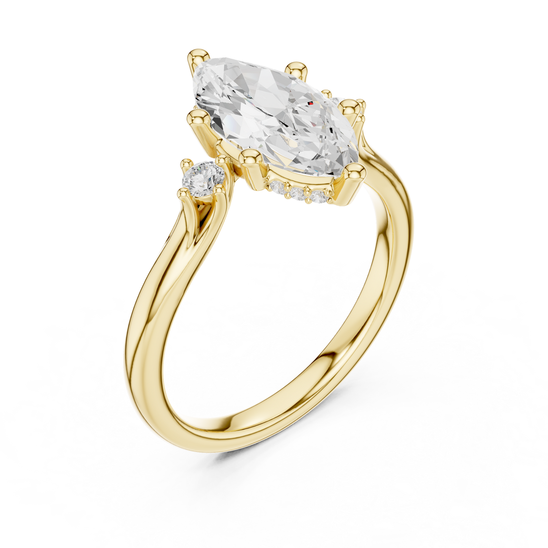 Elegant Round Cut Diamond Solitaire Pendant Necklace in Four Prong Setting handcrafted jewelry for a sophisticated luxury look