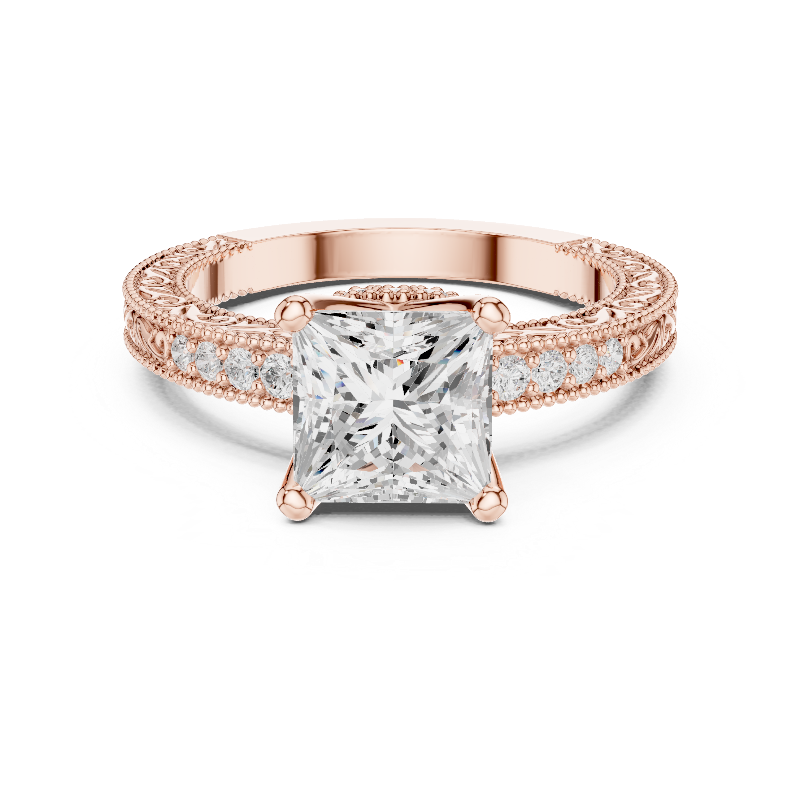 Elegant Round Cut Diamond Solitaire Pendant Necklace in Four Prong Setting handcrafted jewelry for a sophisticated luxury look