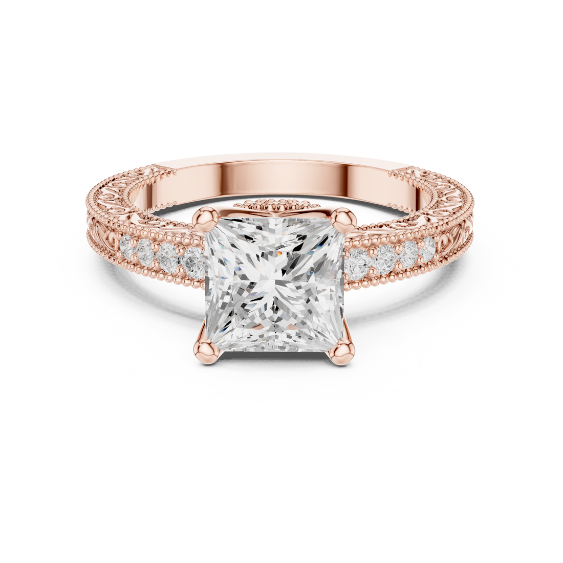 Elegant Round Cut Diamond Solitaire Pendant Necklace in Four Prong Setting handcrafted jewelry for a sophisticated luxury look