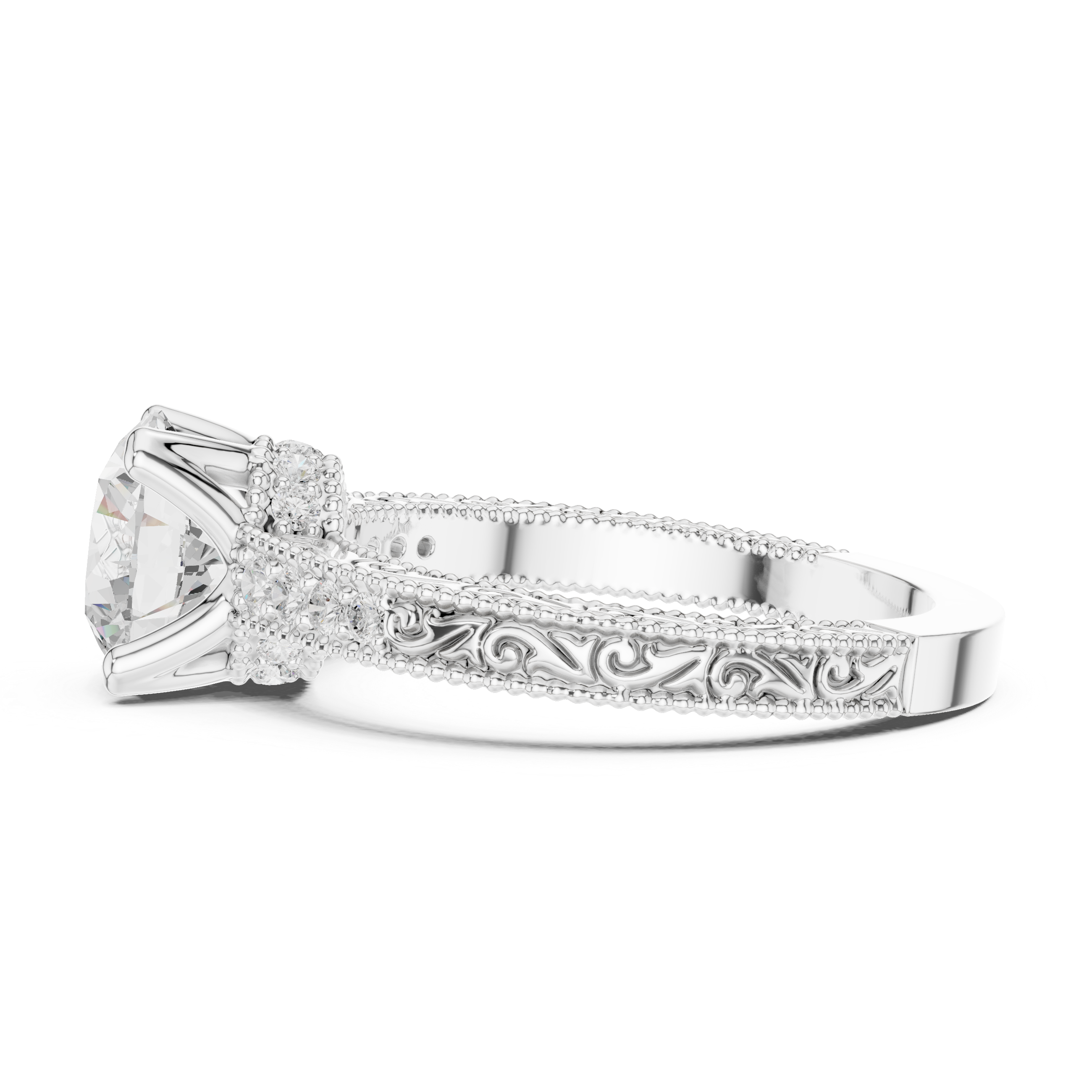 Sparkling featuring intricate diamond detail and fine finish