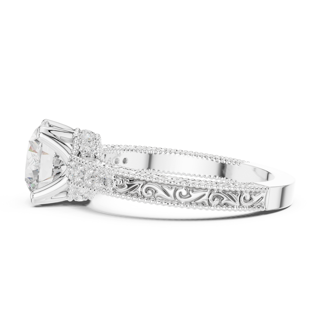 Sparkling featuring intricate diamond detail and fine finish