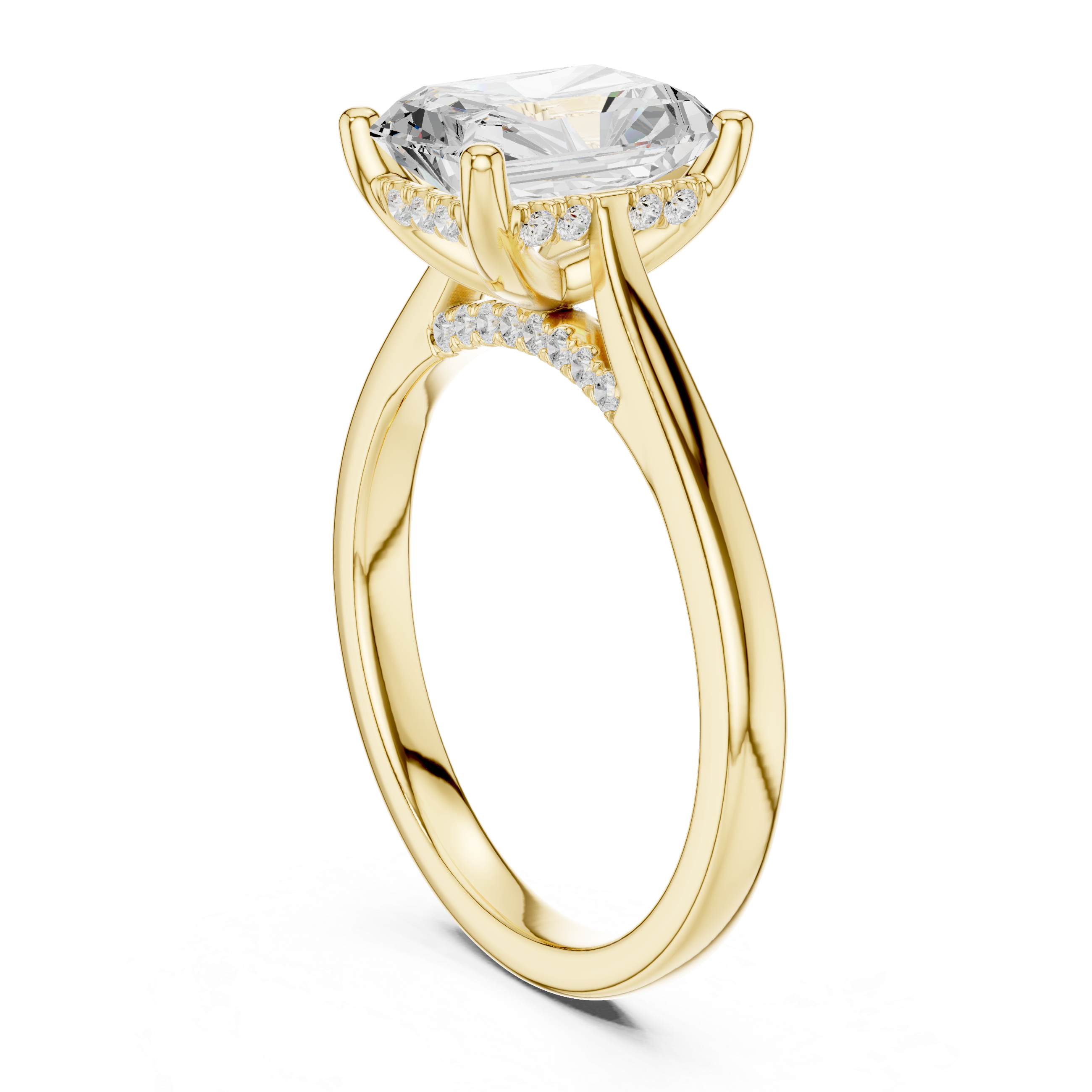 Elegant Round Cut Diamond Solitaire Pendant Necklace in Four Prong Setting handcrafted jewelry for a sophisticated luxury look