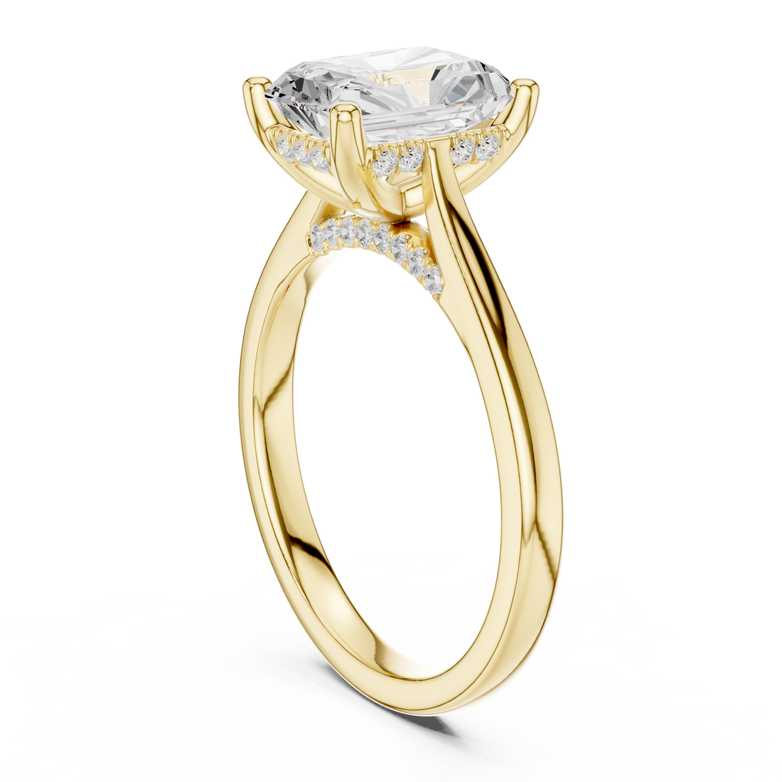 Elegant Round Cut Diamond Solitaire Pendant Necklace in Four Prong Setting handcrafted jewelry for a sophisticated luxury look