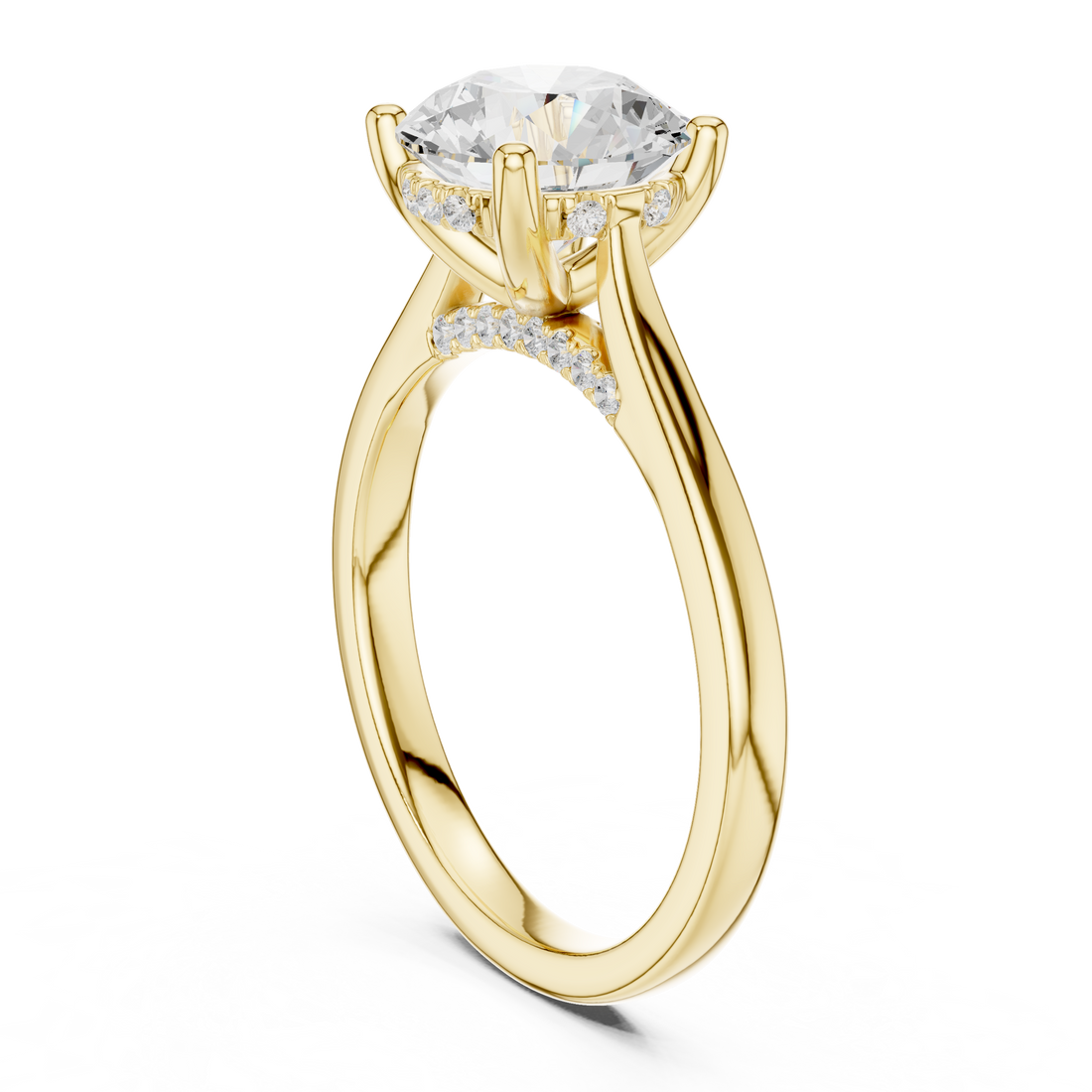 Luxury fashion Round Brilliant Cut Diamond Solitaire Pendant Necklace in Four Prong Setting curated for exclusive jewelry collections