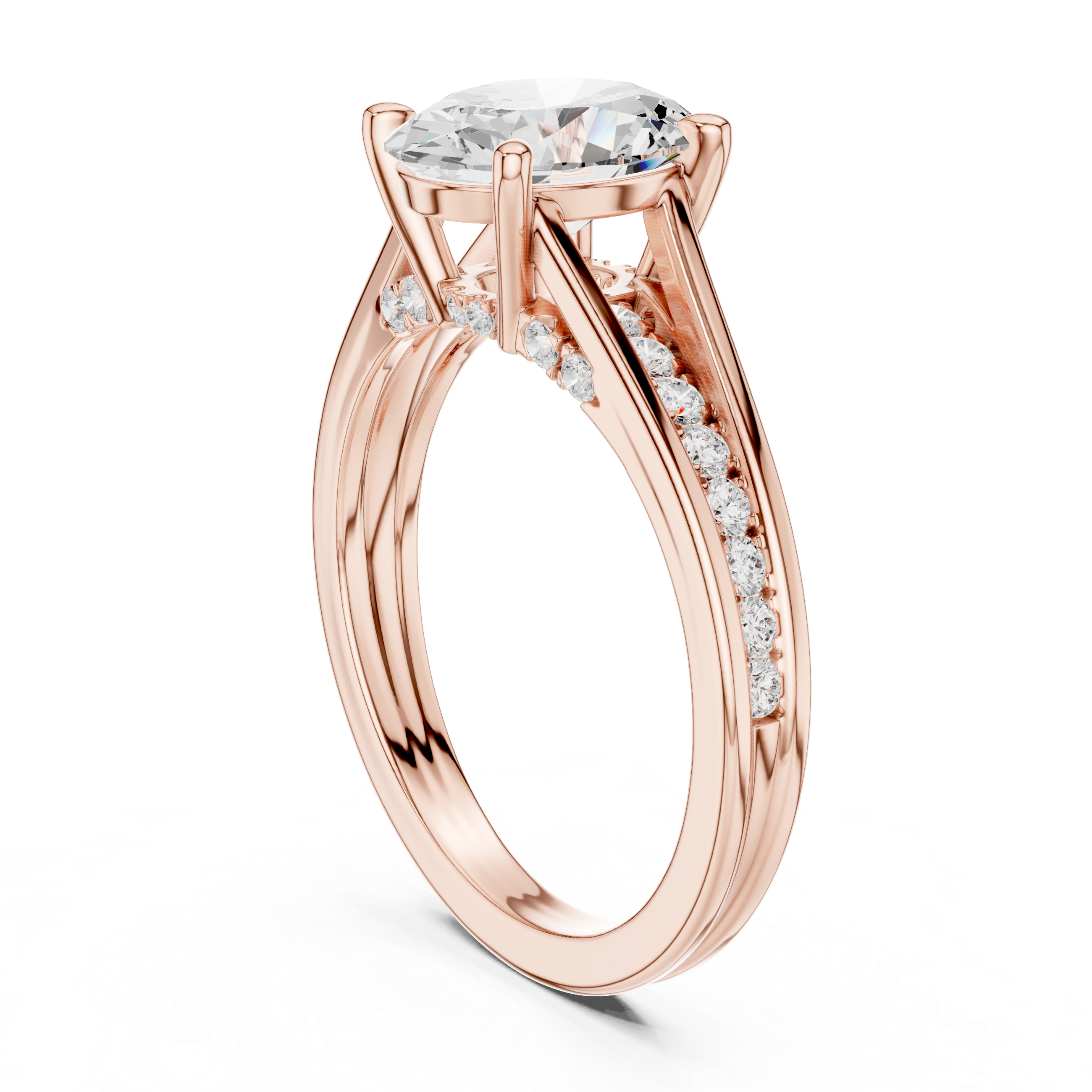 Sleek Round Brilliant Cut Diamond Solitaire Pendant Necklace perfect for both casual and formal styling