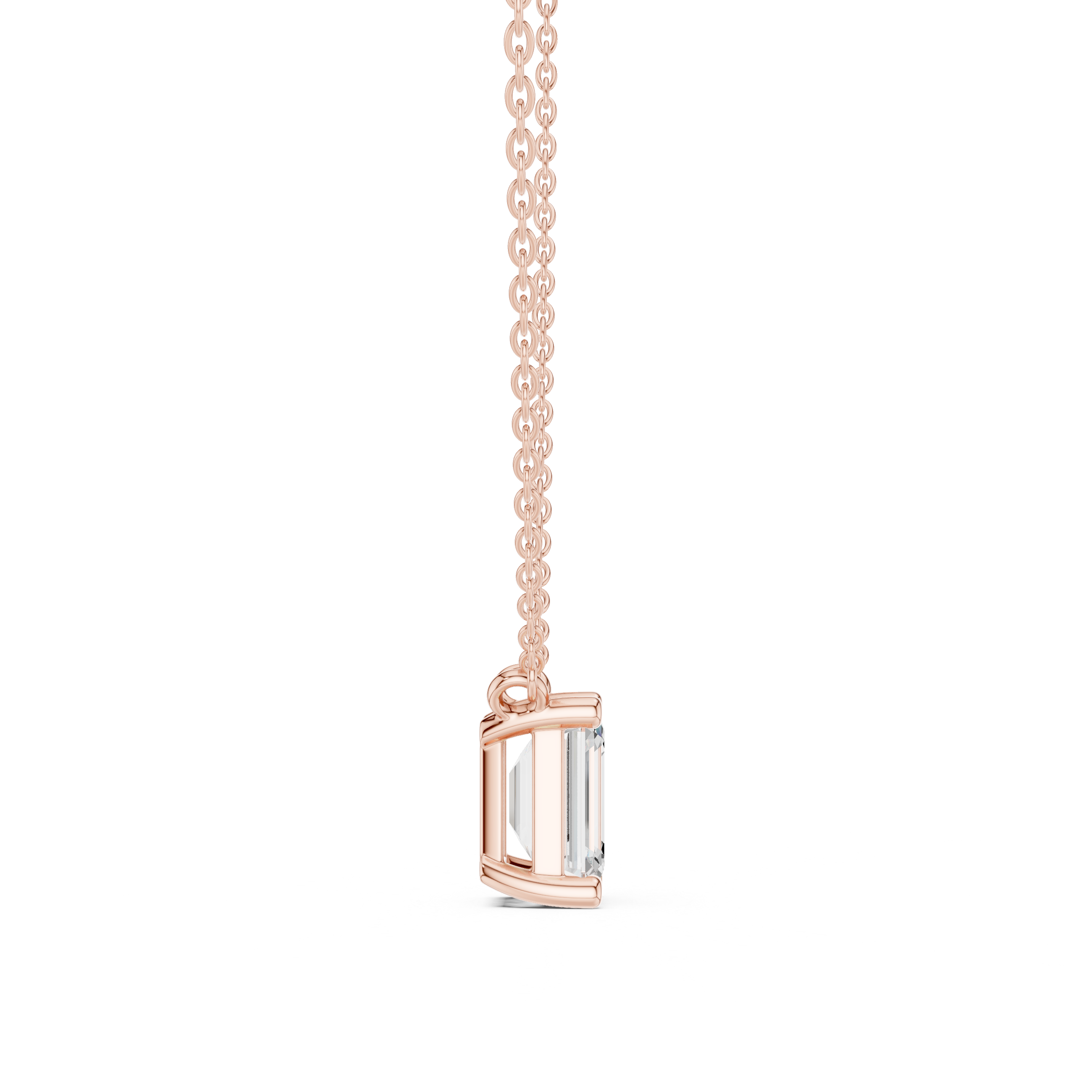 Sparkling CZ Diamond Necklace with high shine