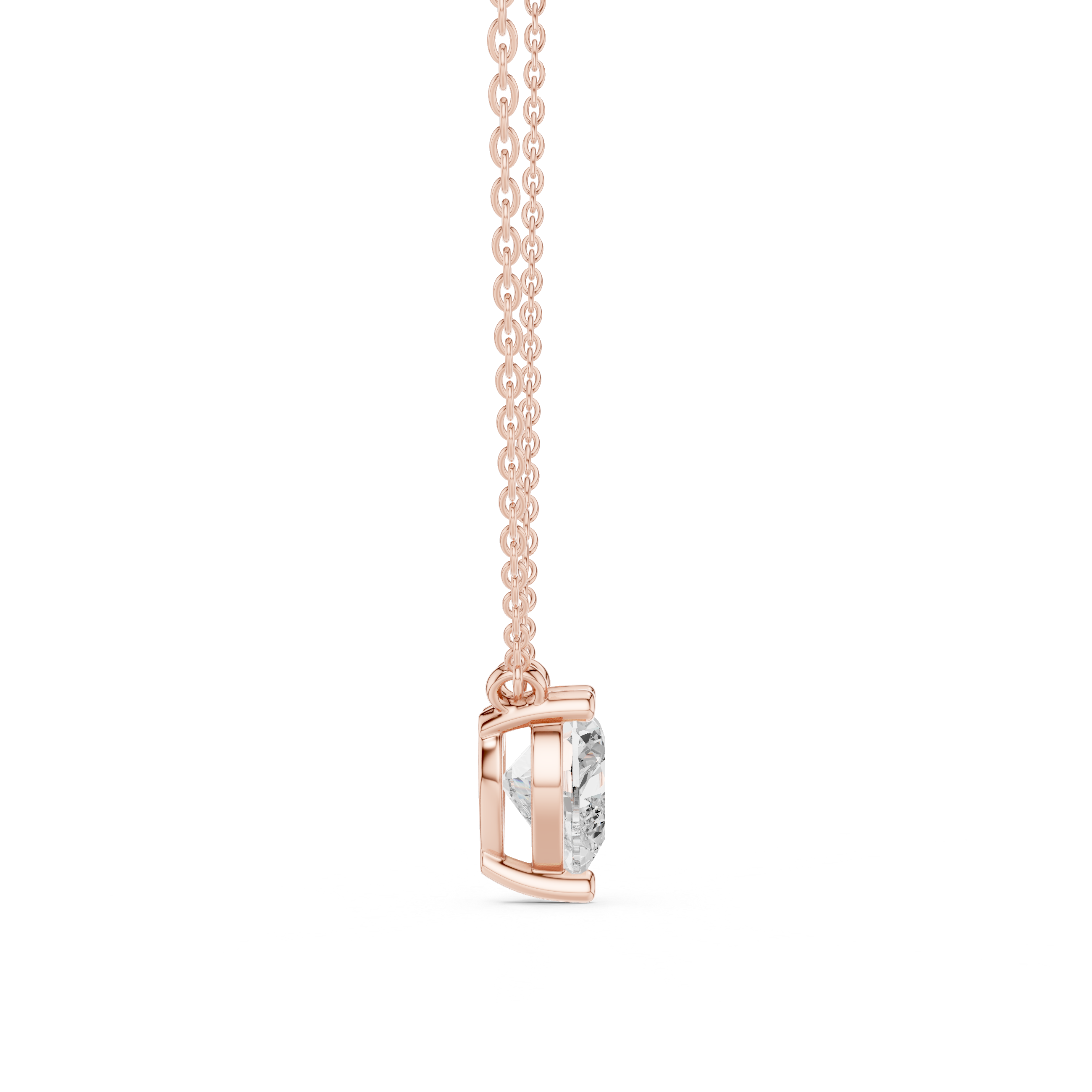 Sparkling CZ Diamond Necklace with high shine
