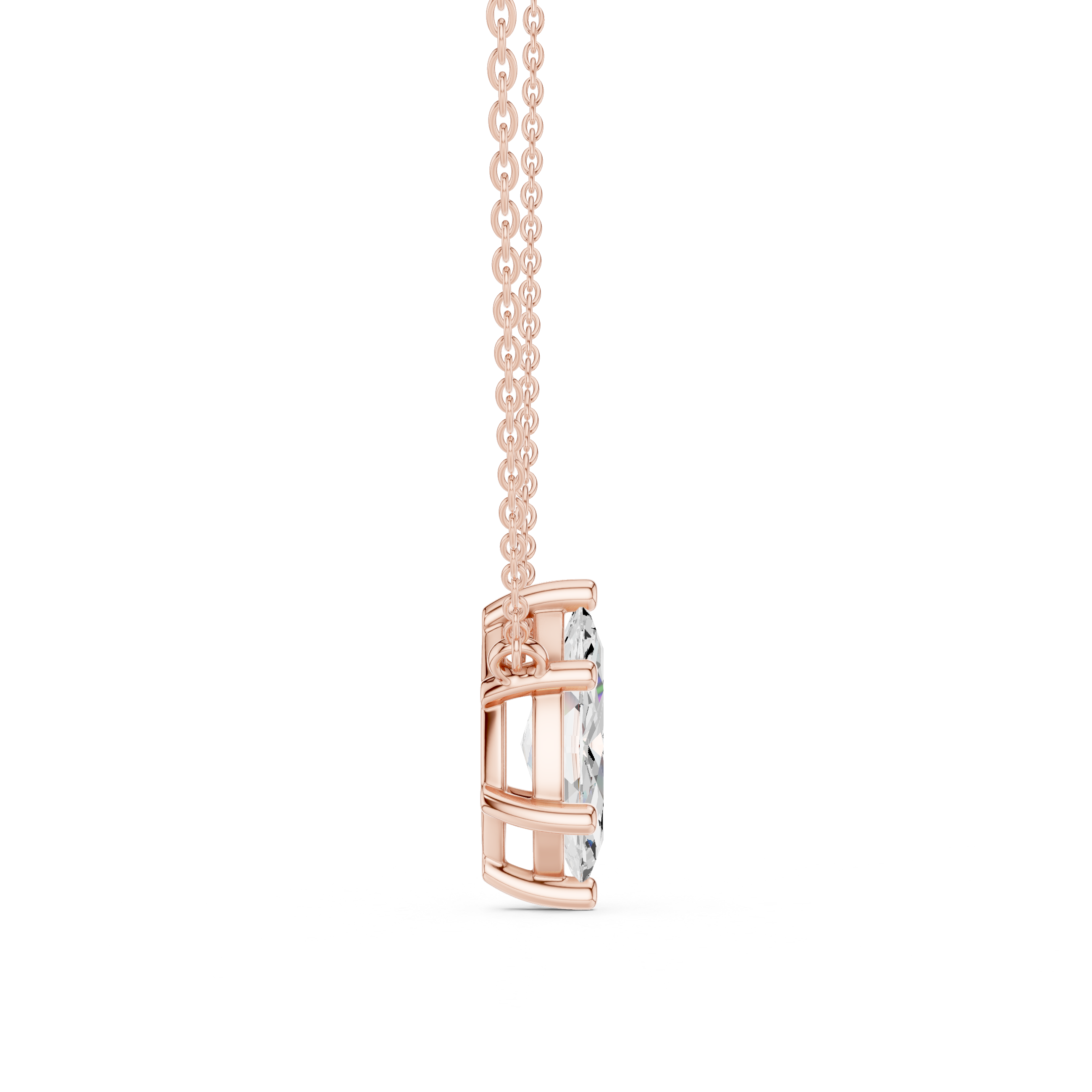 Sparkling CZ Diamond Necklace with high shine