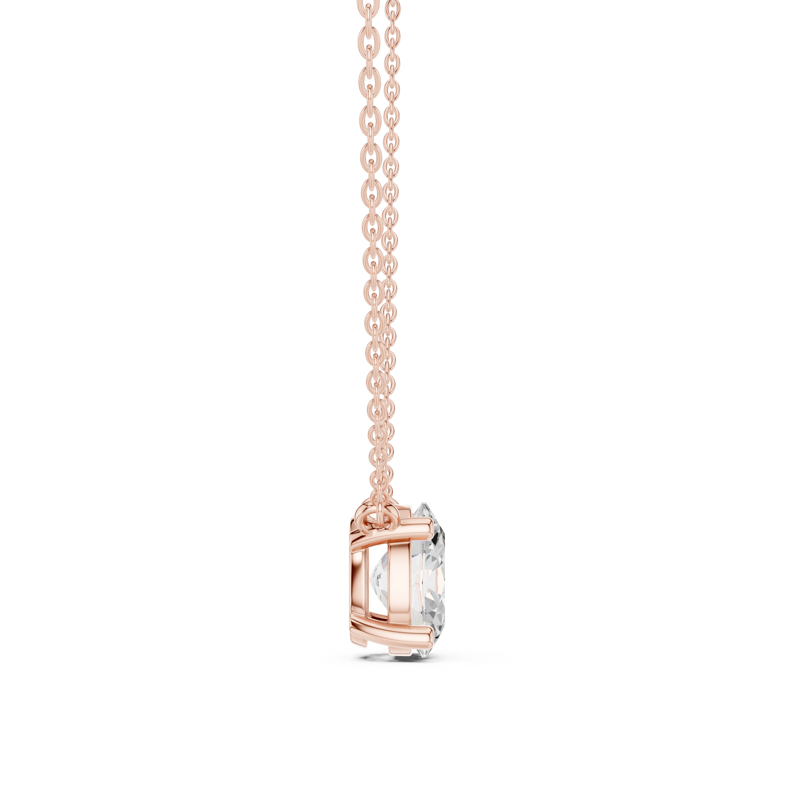 Sparkling CZ Diamond Necklace with high shine