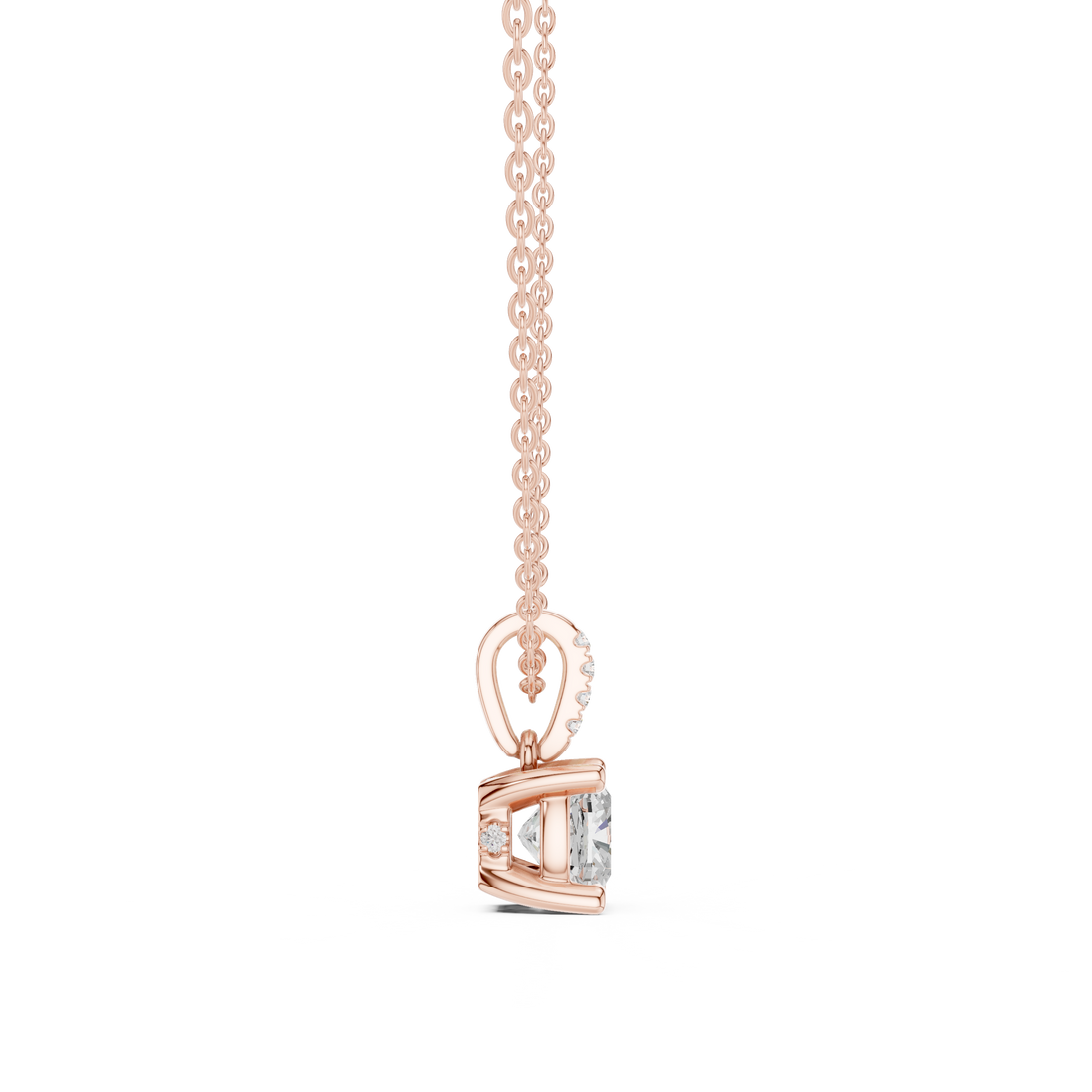 Sparkling CZ Diamond Necklace with high shine